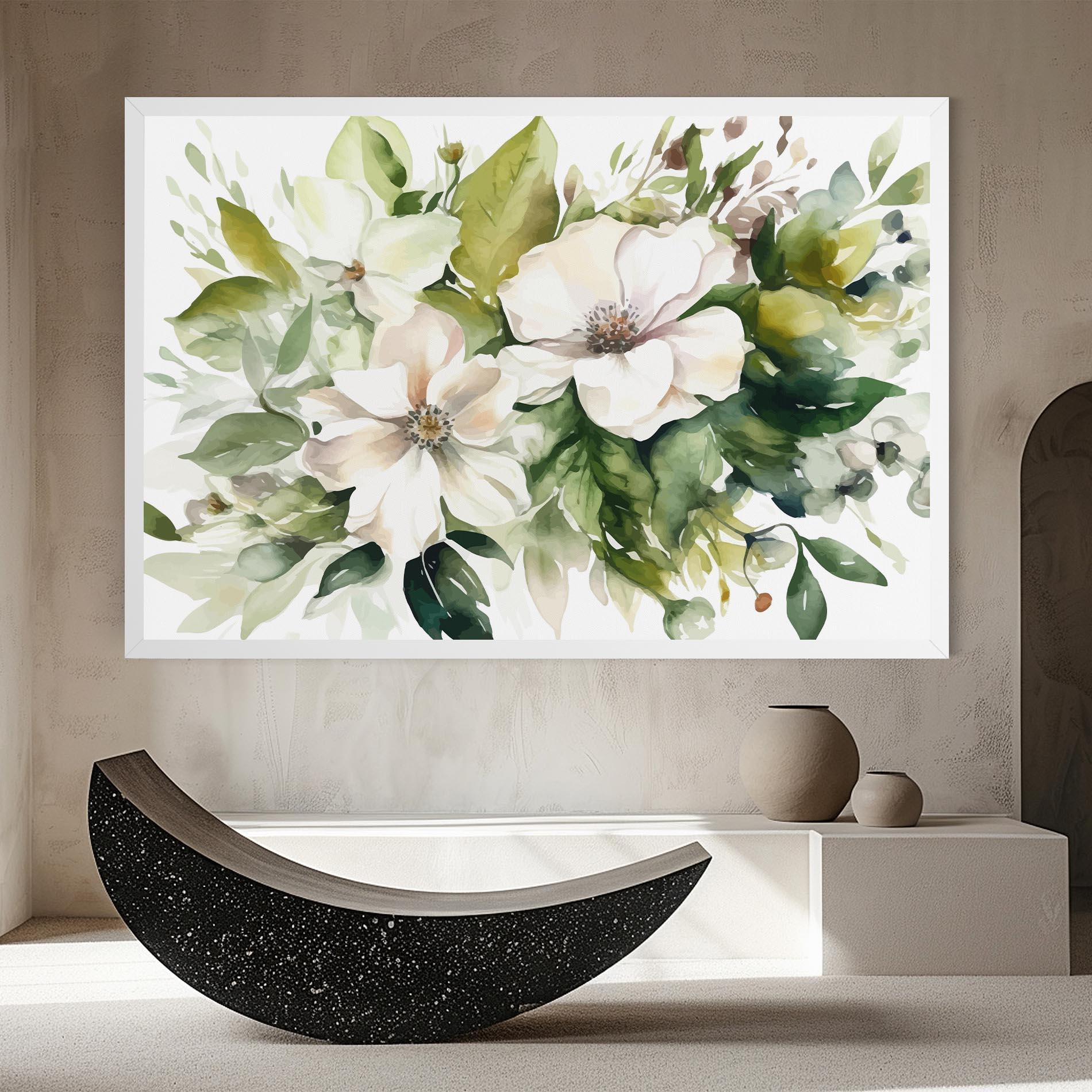 Vászonkép Opened Rose mockup 8