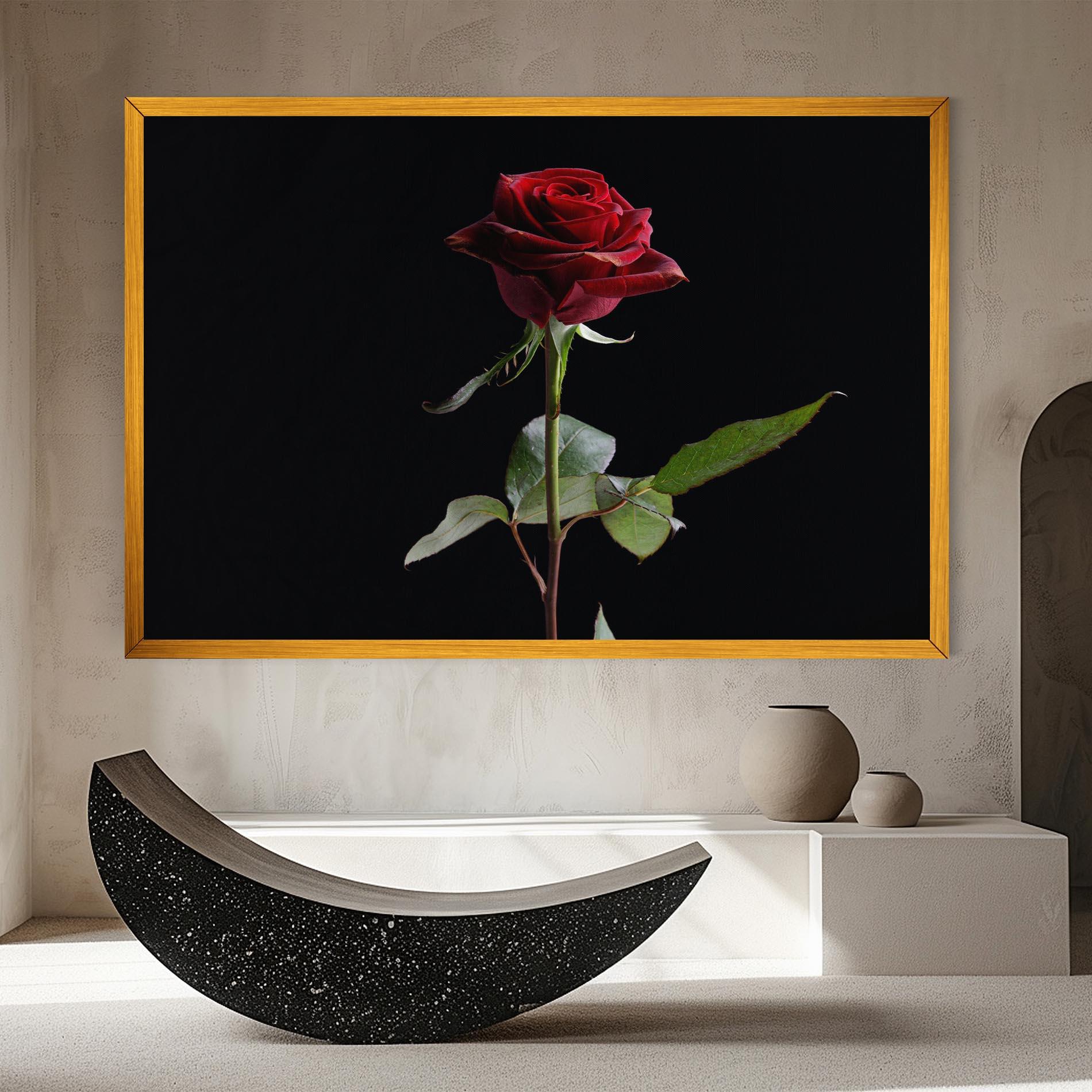 Vászonkép Beautiful Red Rose mockup 8