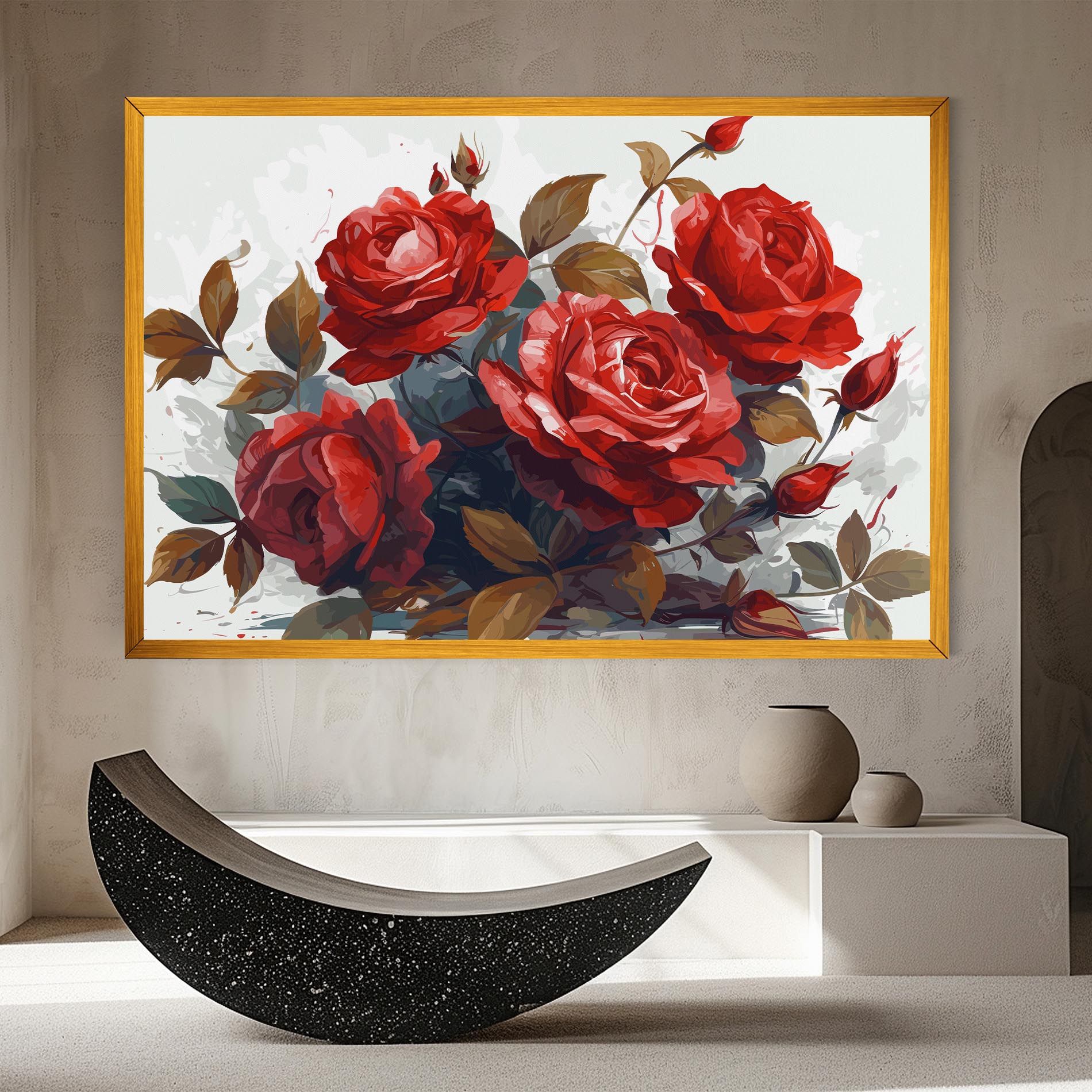 Beautiful Red Roses mockup 8