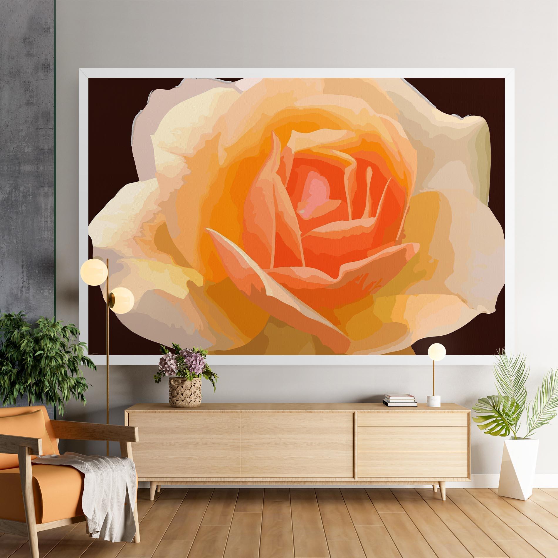 Vászonkép Orange Rose Ioana mockup 9