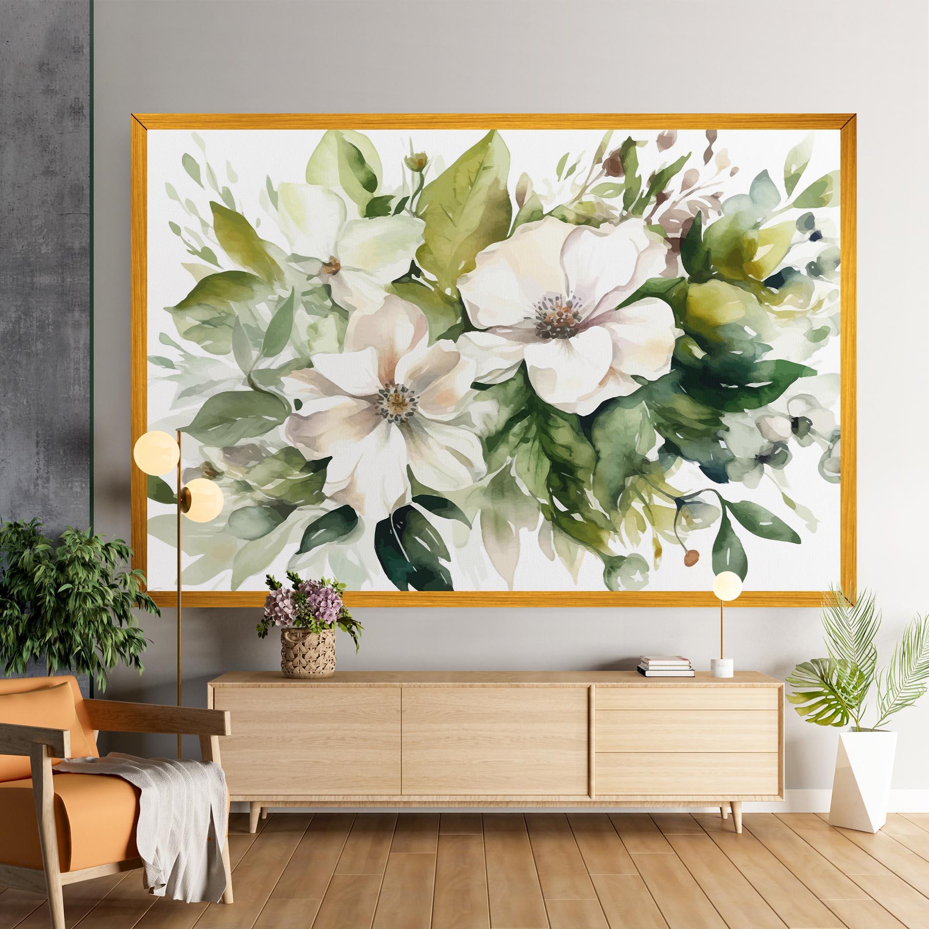 Vászonkép Opened Rose mockup 9