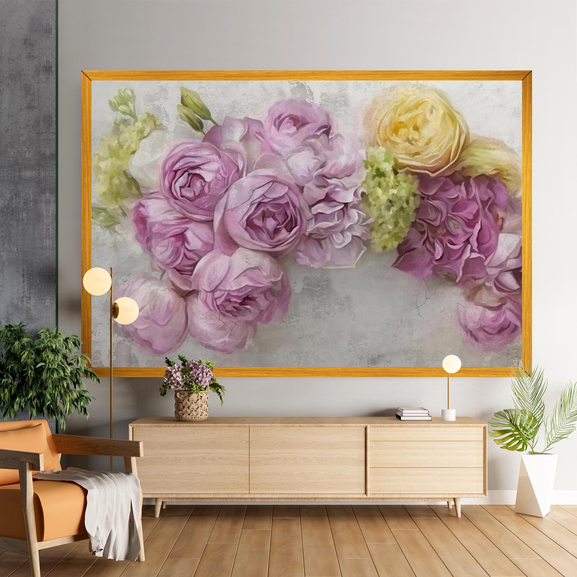 Vászonkép Trandafiri Colorati mockup 9