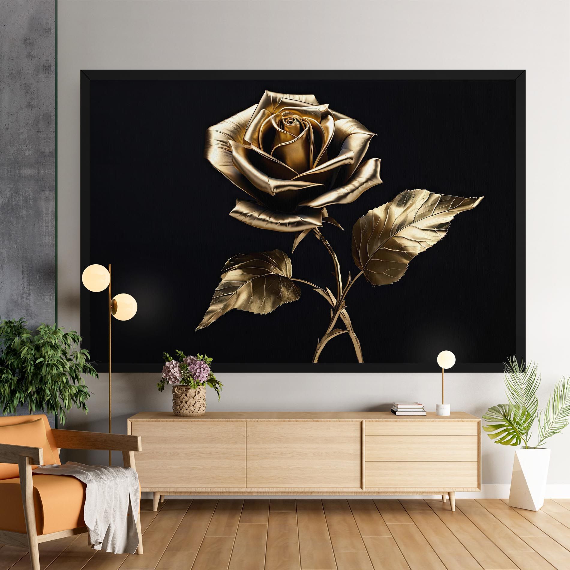 Beautiful Golden Rose mockup 9
