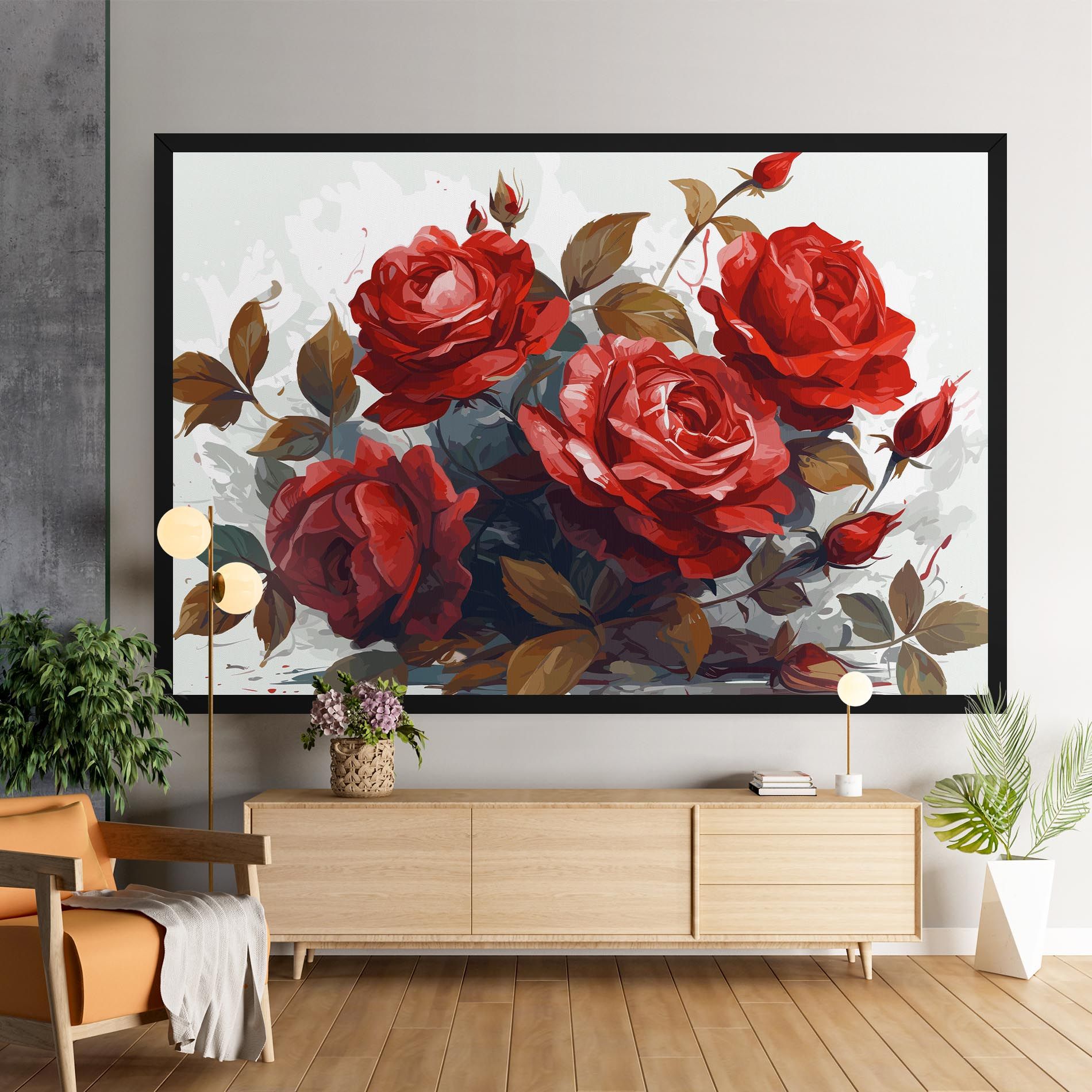 Beautiful Red Roses mockup 9