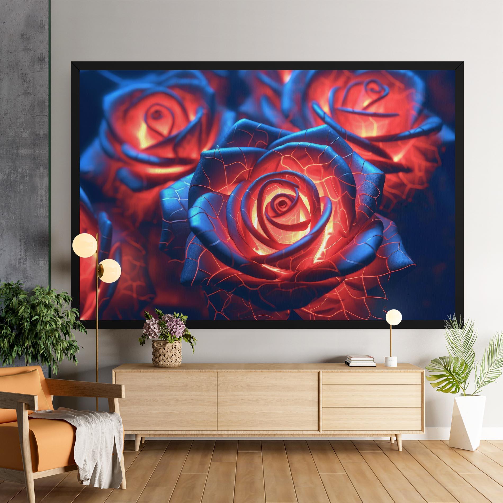 Vászonkép Glowing Roses mockup 9