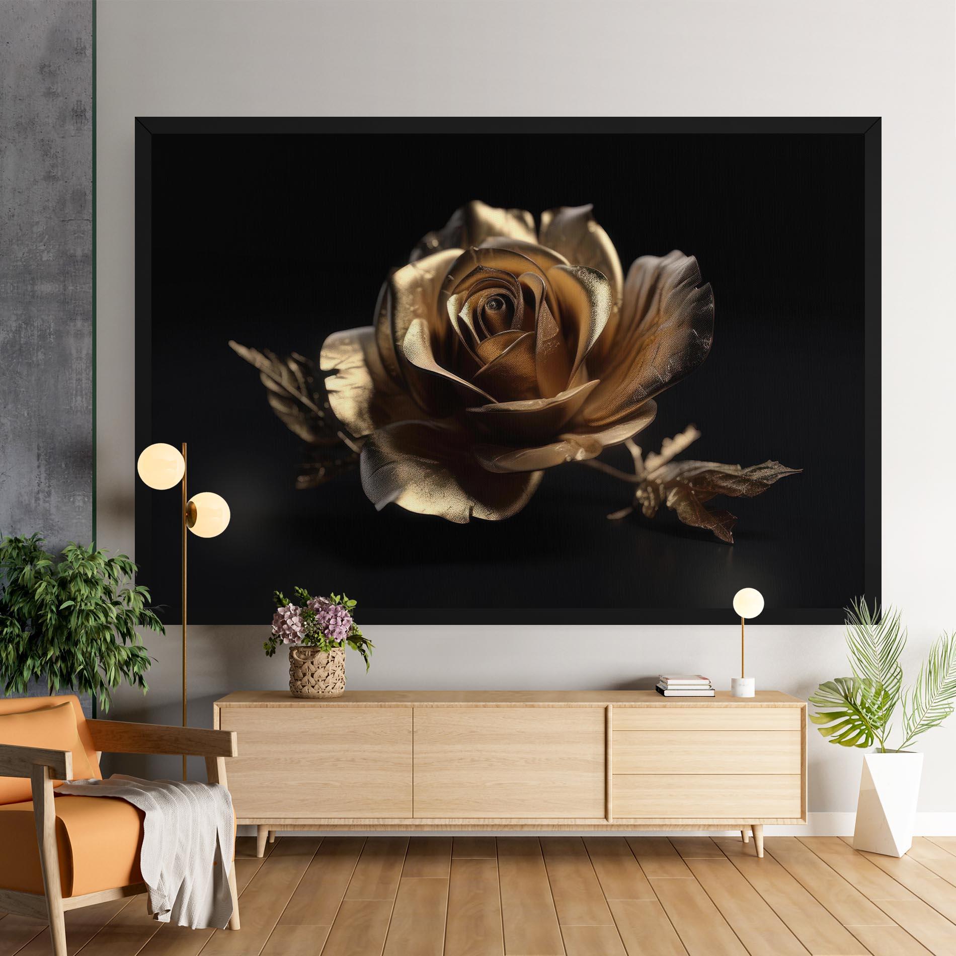 Vászonkép Gold Rose mockup 9