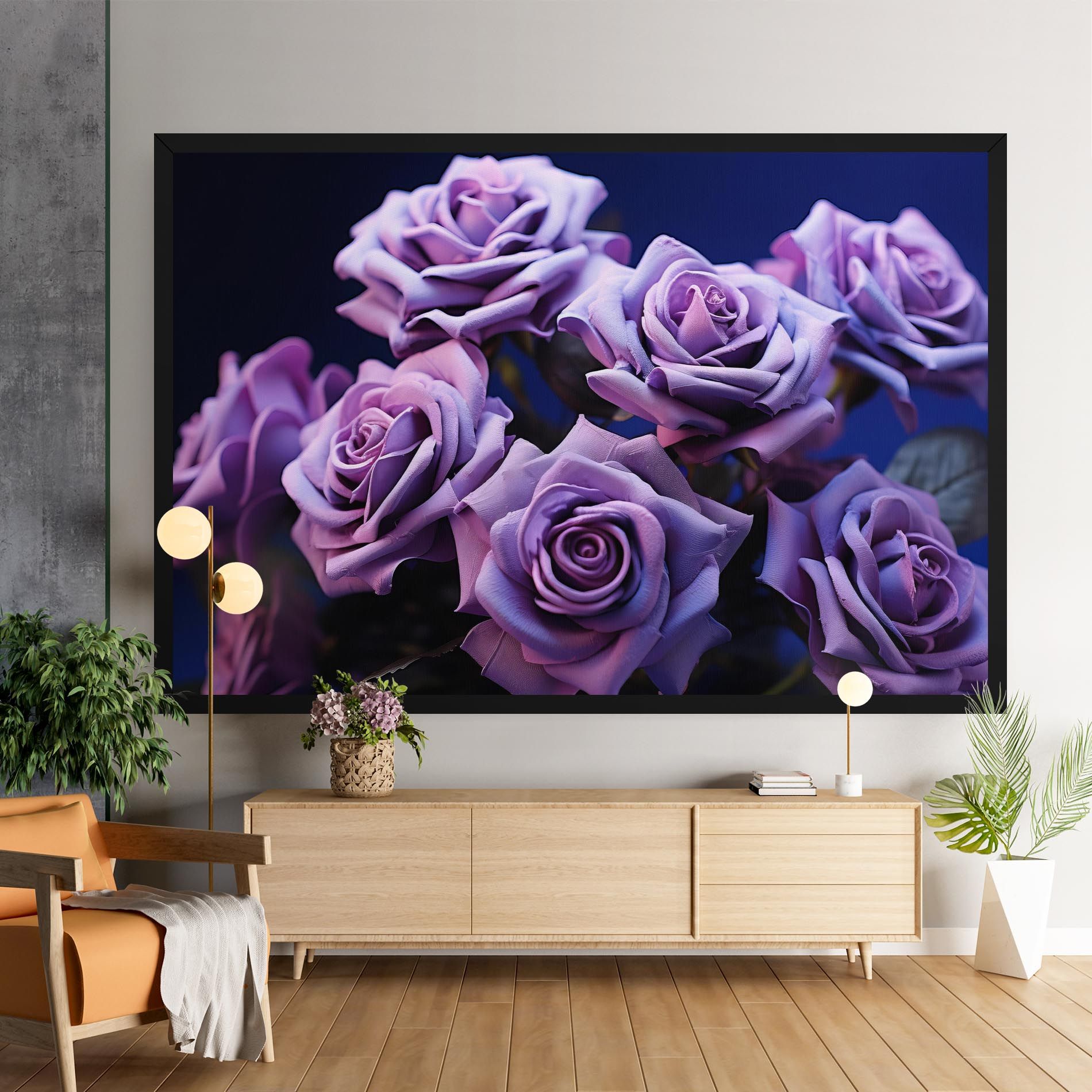 Pastel Purple Rose mockup 9