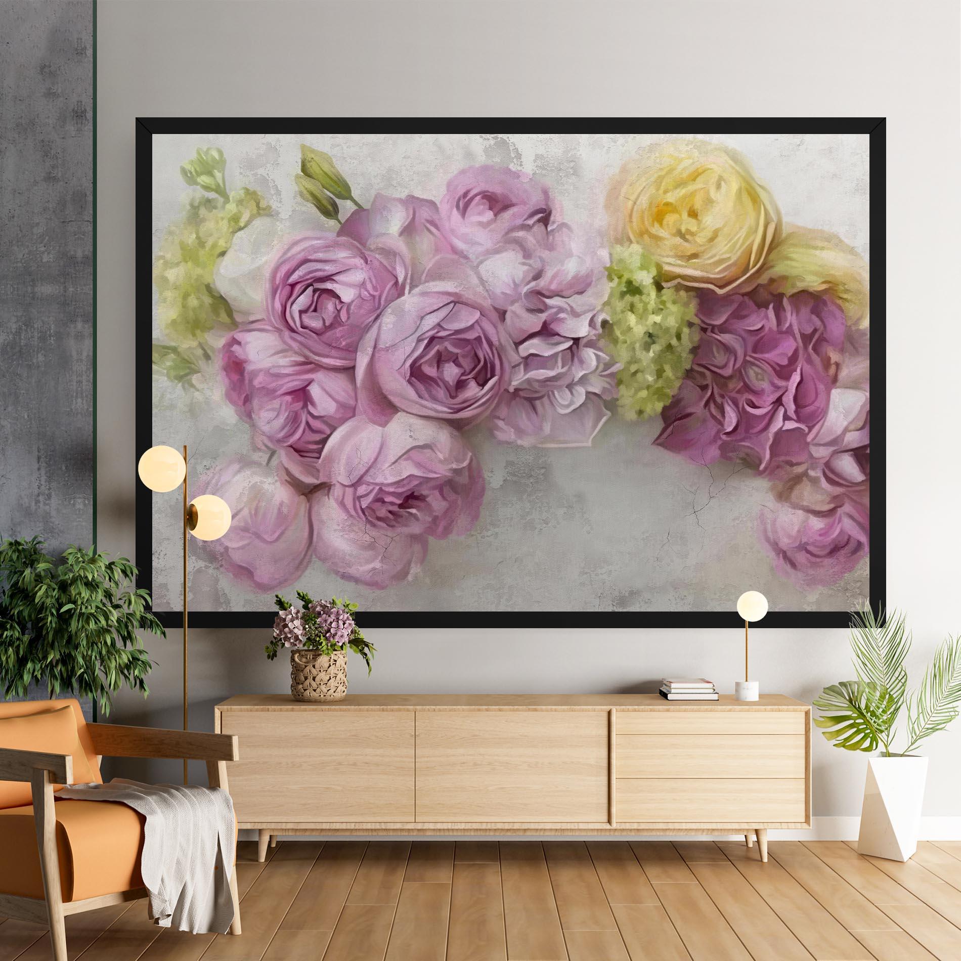 Vászonkép Trandafiri Colorati mockup 9