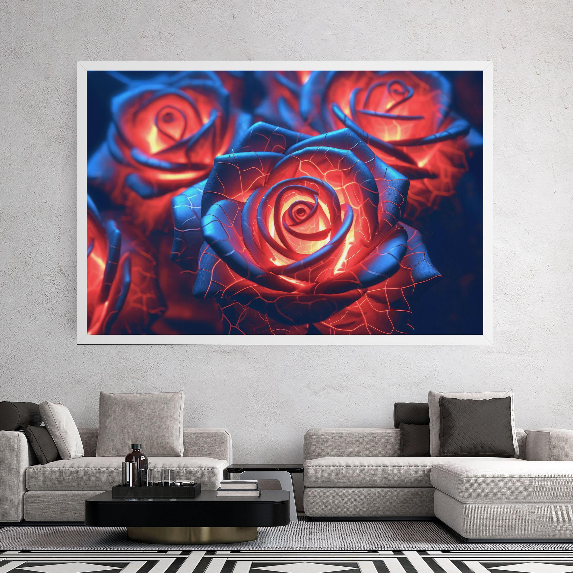 Vászonkép Glowing Roses mockup 2