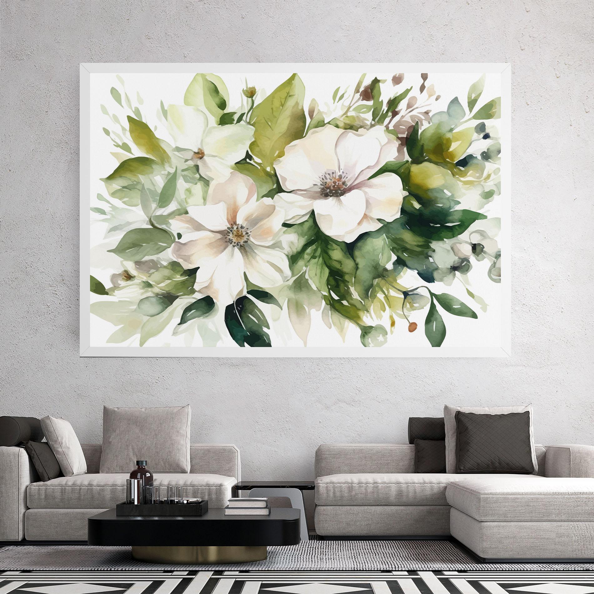 Vászonkép Opened Rose mockup 2