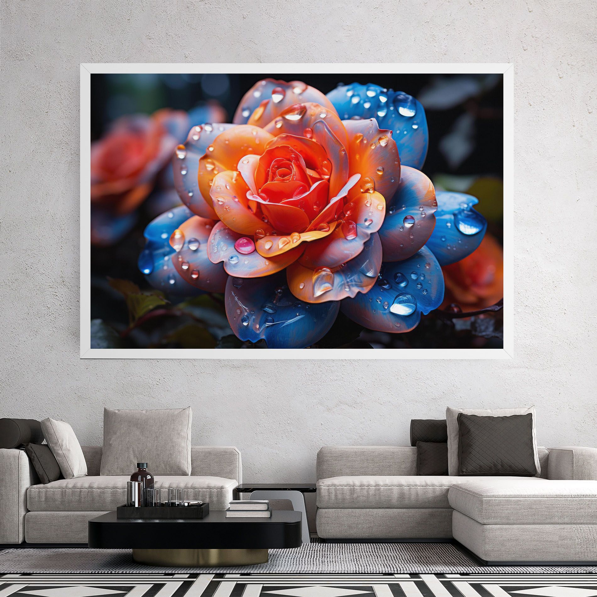 Orange Blue Rose mockup 2