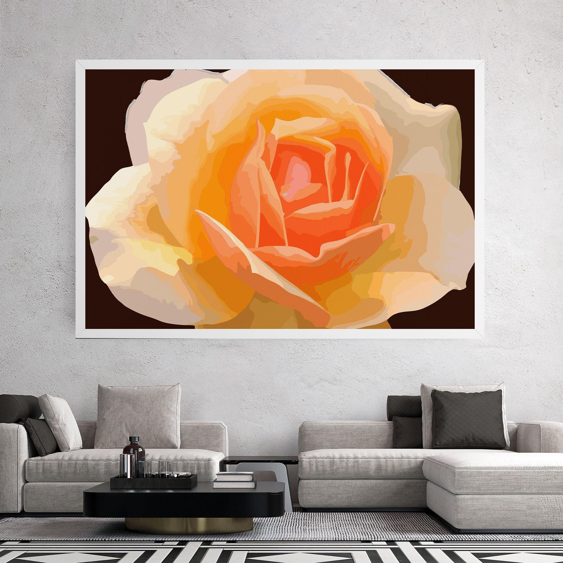 Vászonkép Orange Rose Ioana mockup 2