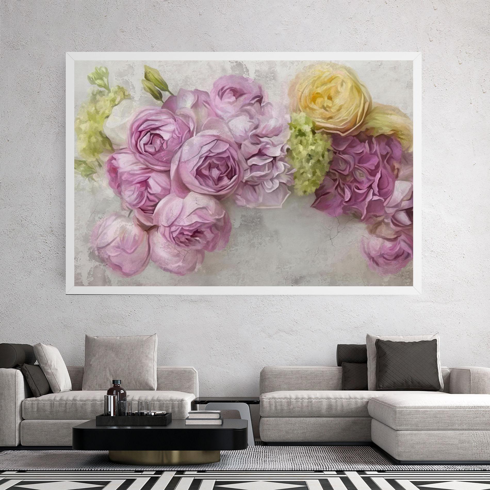 Vászonkép Trandafiri Colorati mockup 2