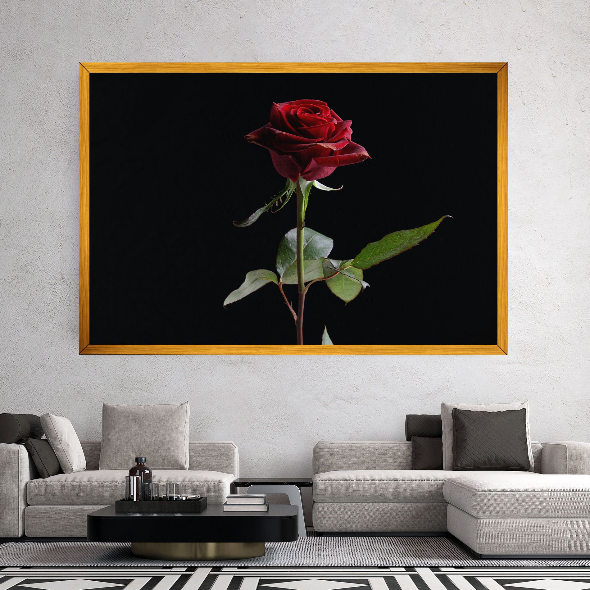 Beautiful Red Rose mockup 2