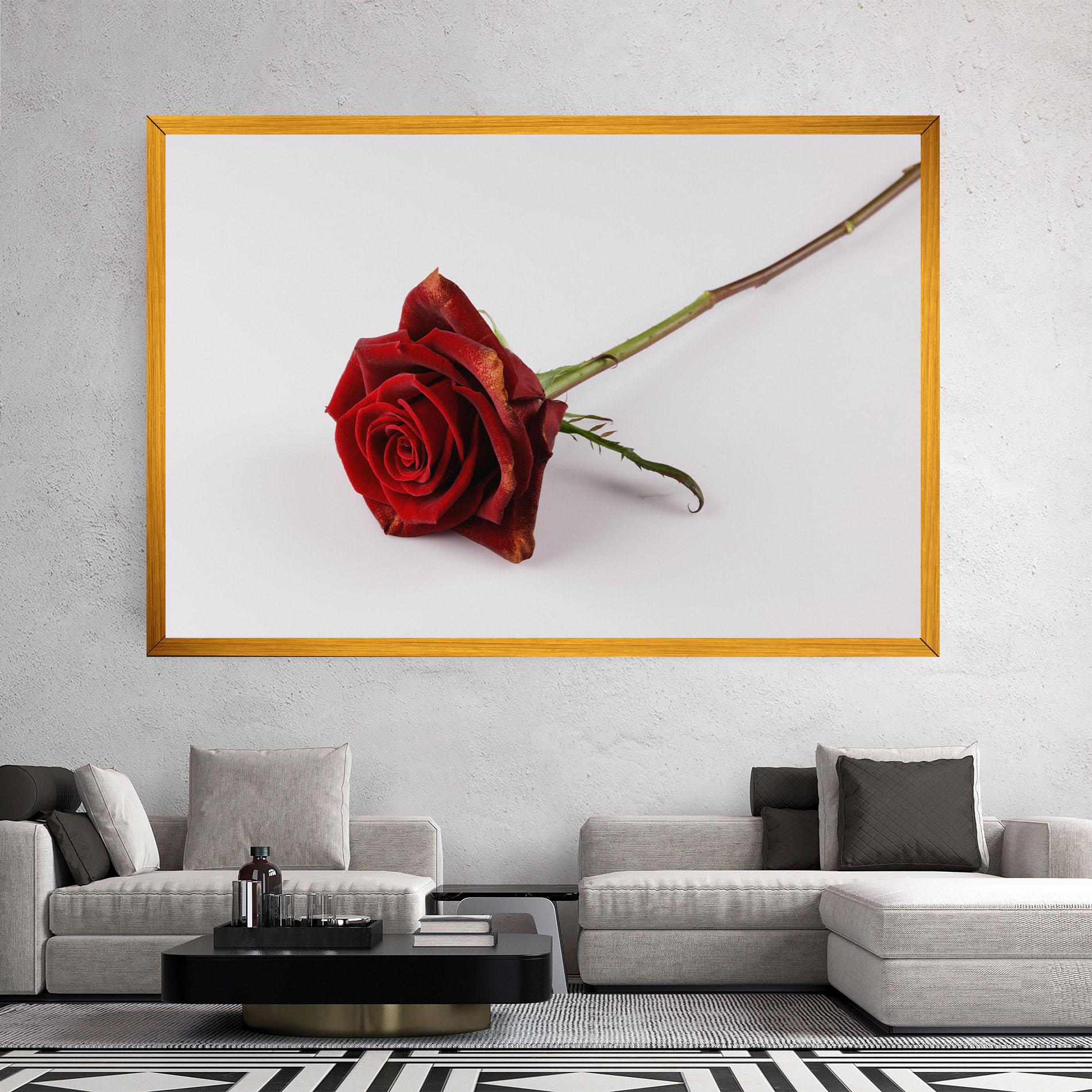 Vászonkép Lonely Rose mockup 2