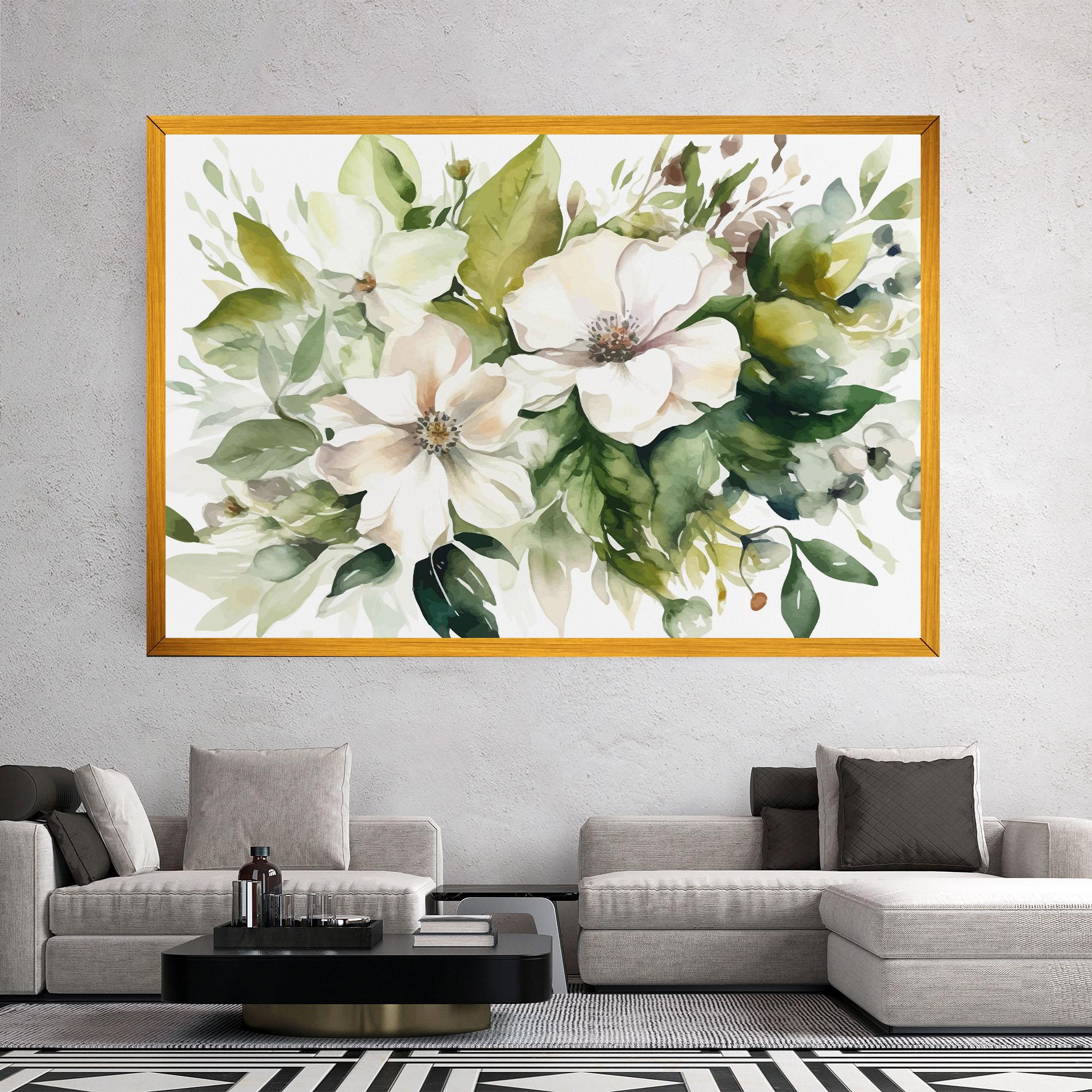 Vászonkép Opened Rose mockup 2