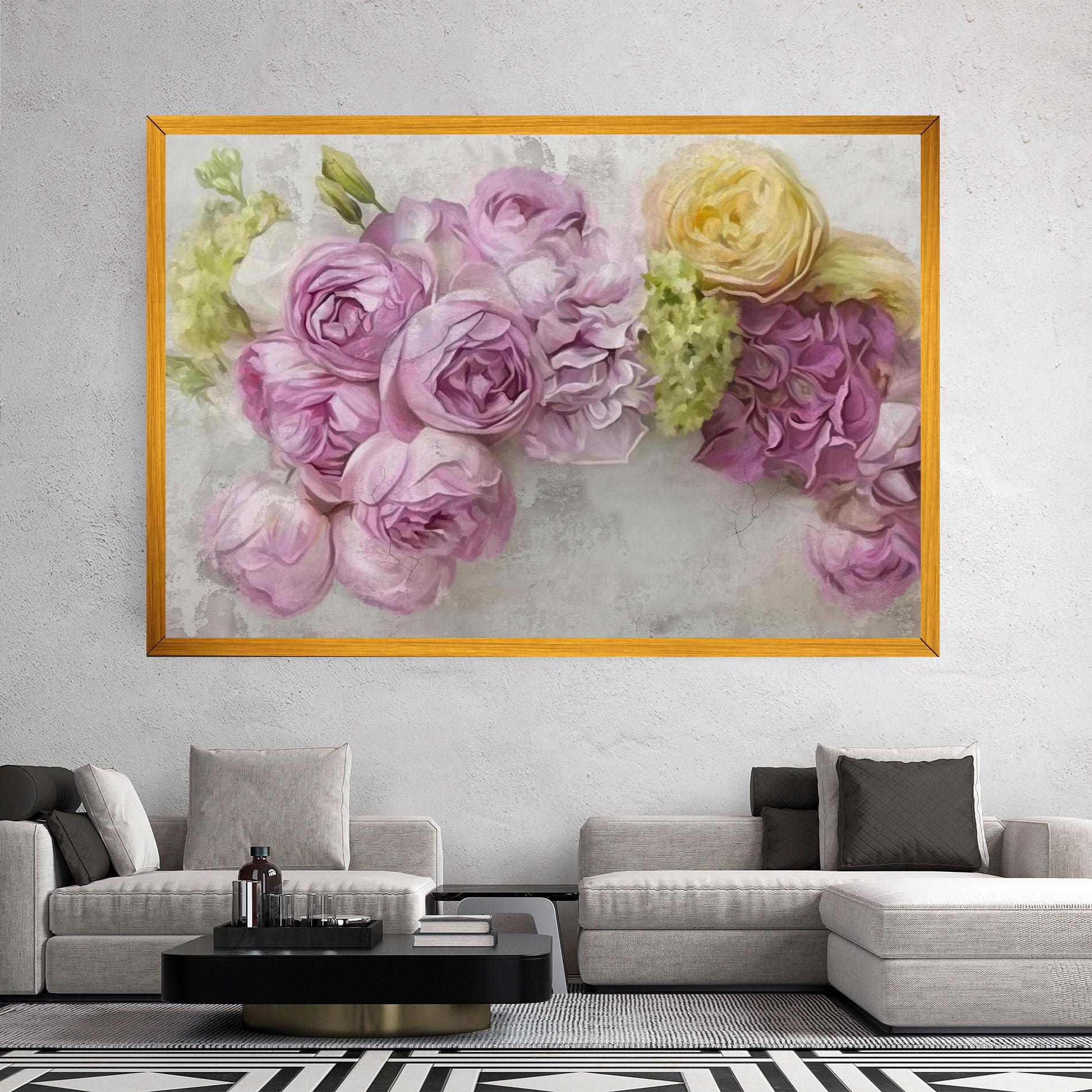 Vászonkép Trandafiri Colorati mockup 2