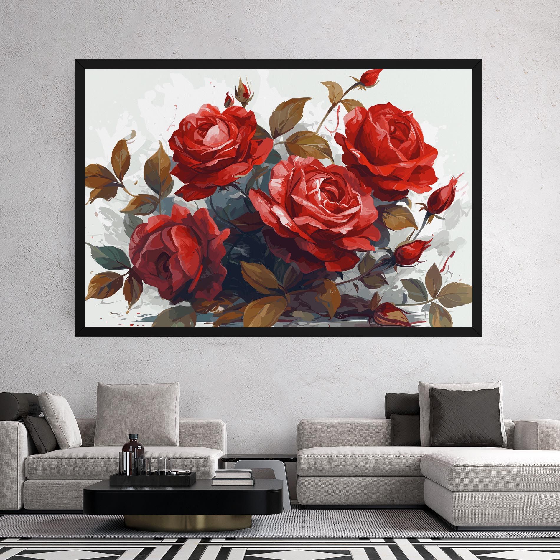 Beautiful Red Roses mockup 2