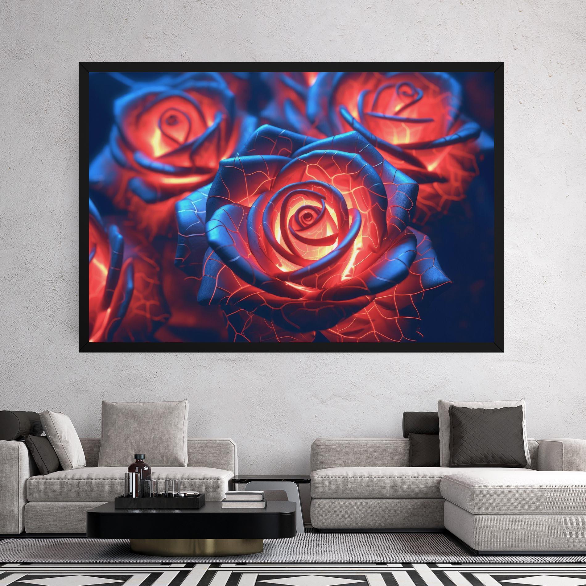 Vászonkép Glowing Roses mockup 2