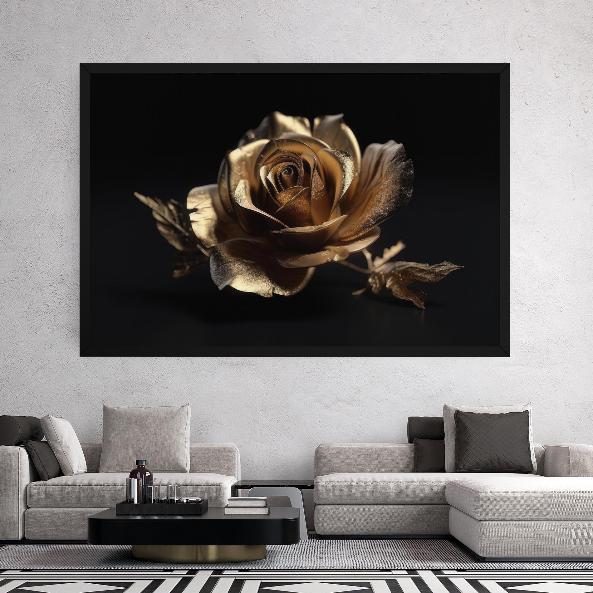 Vászonkép Gold Rose mockup 2