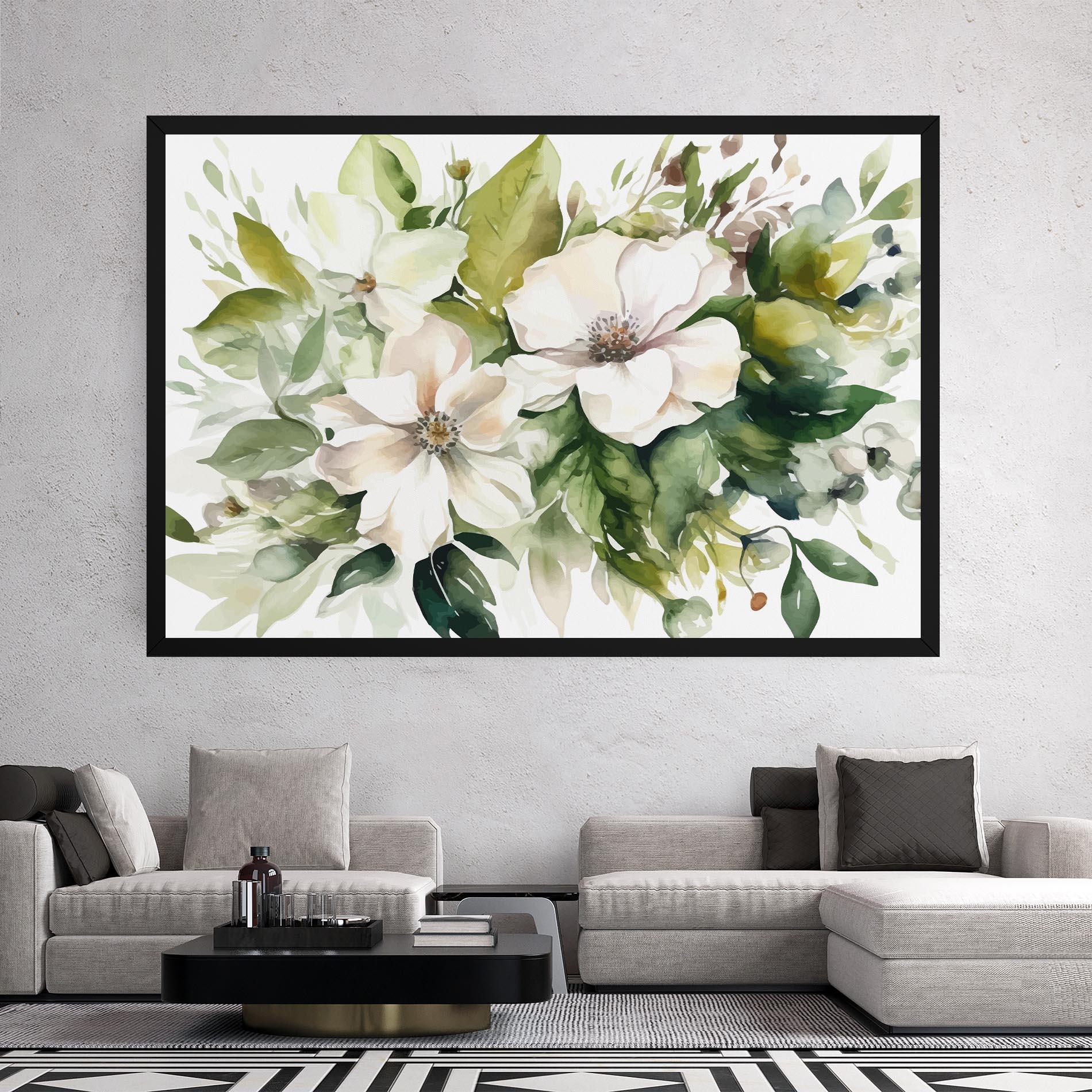 Vászonkép Opened Rose mockup 2