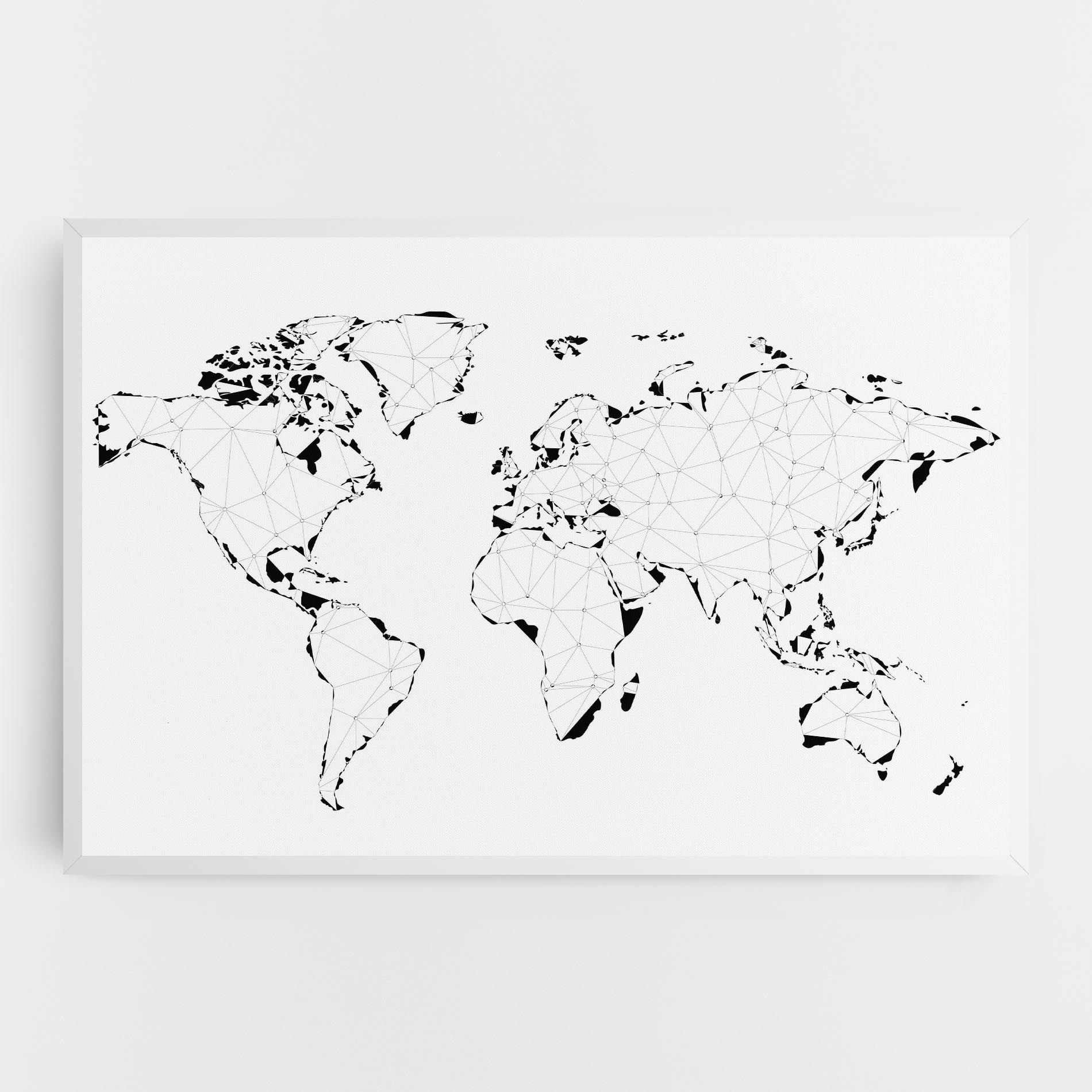 Black Line Map mockup 0