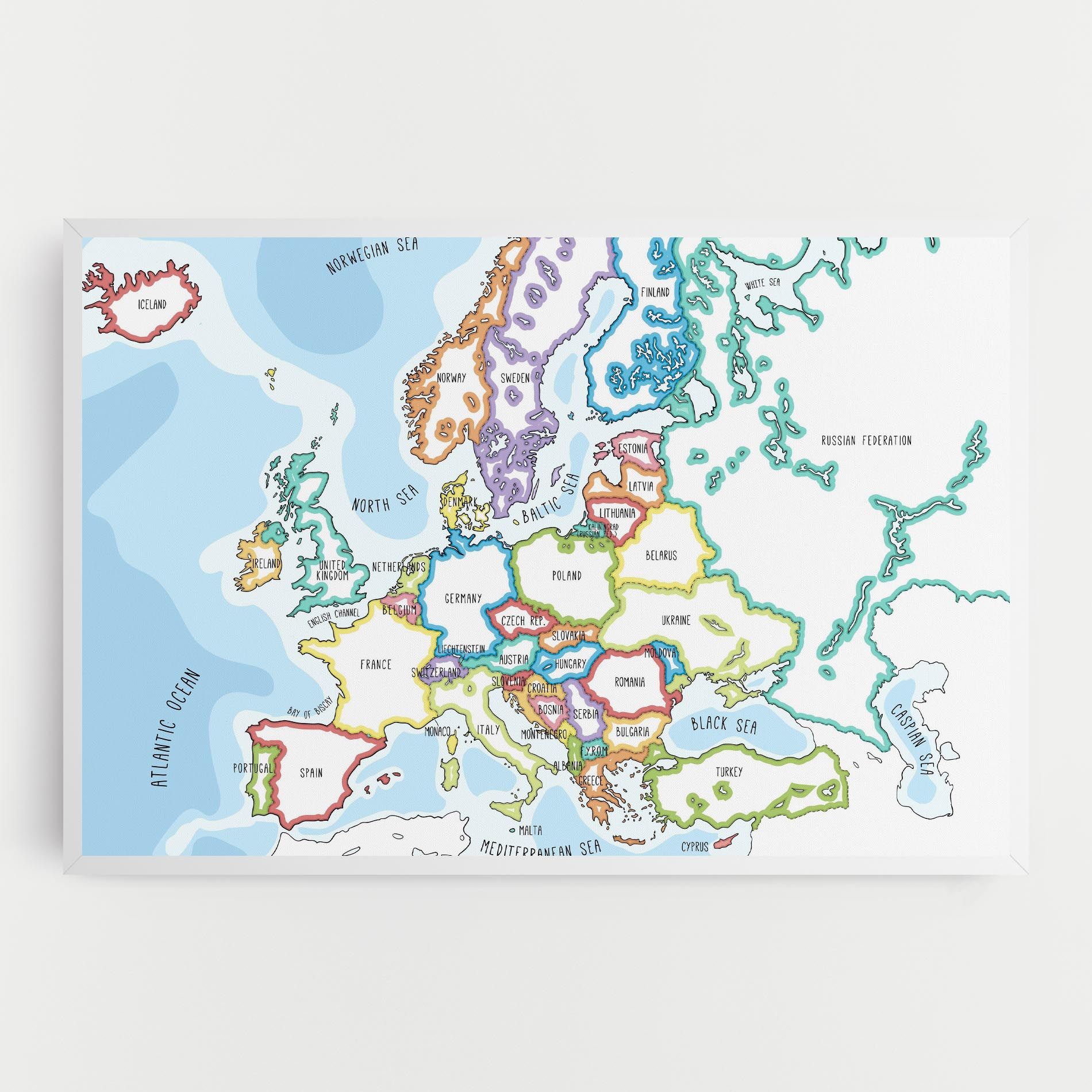 Europe Map mockup 0
