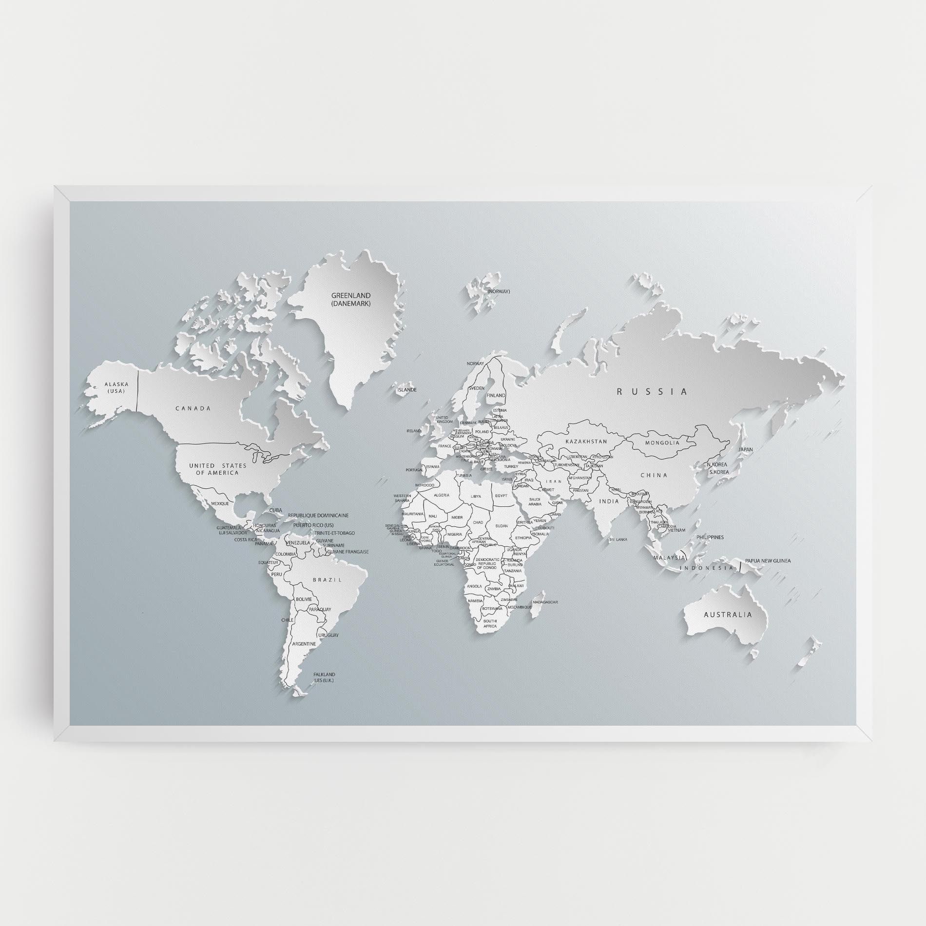 Grey White Map mockup 0