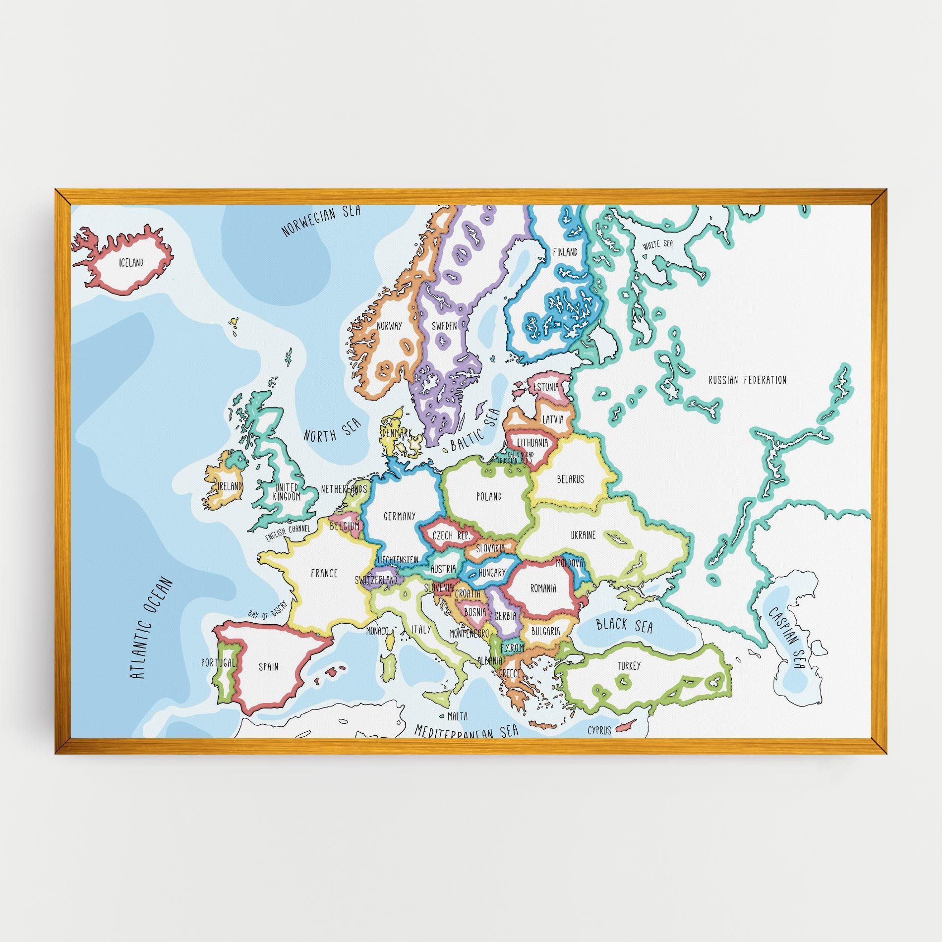 Europe Map mockup 0