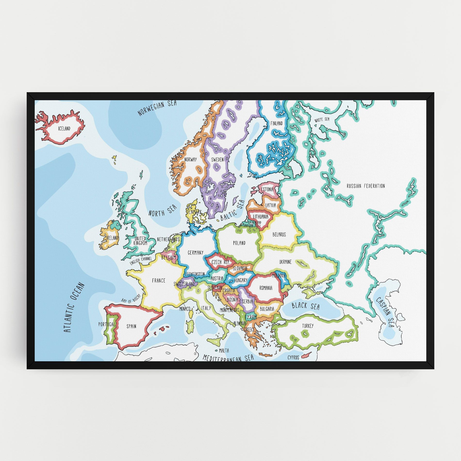Europe Map mockup 0