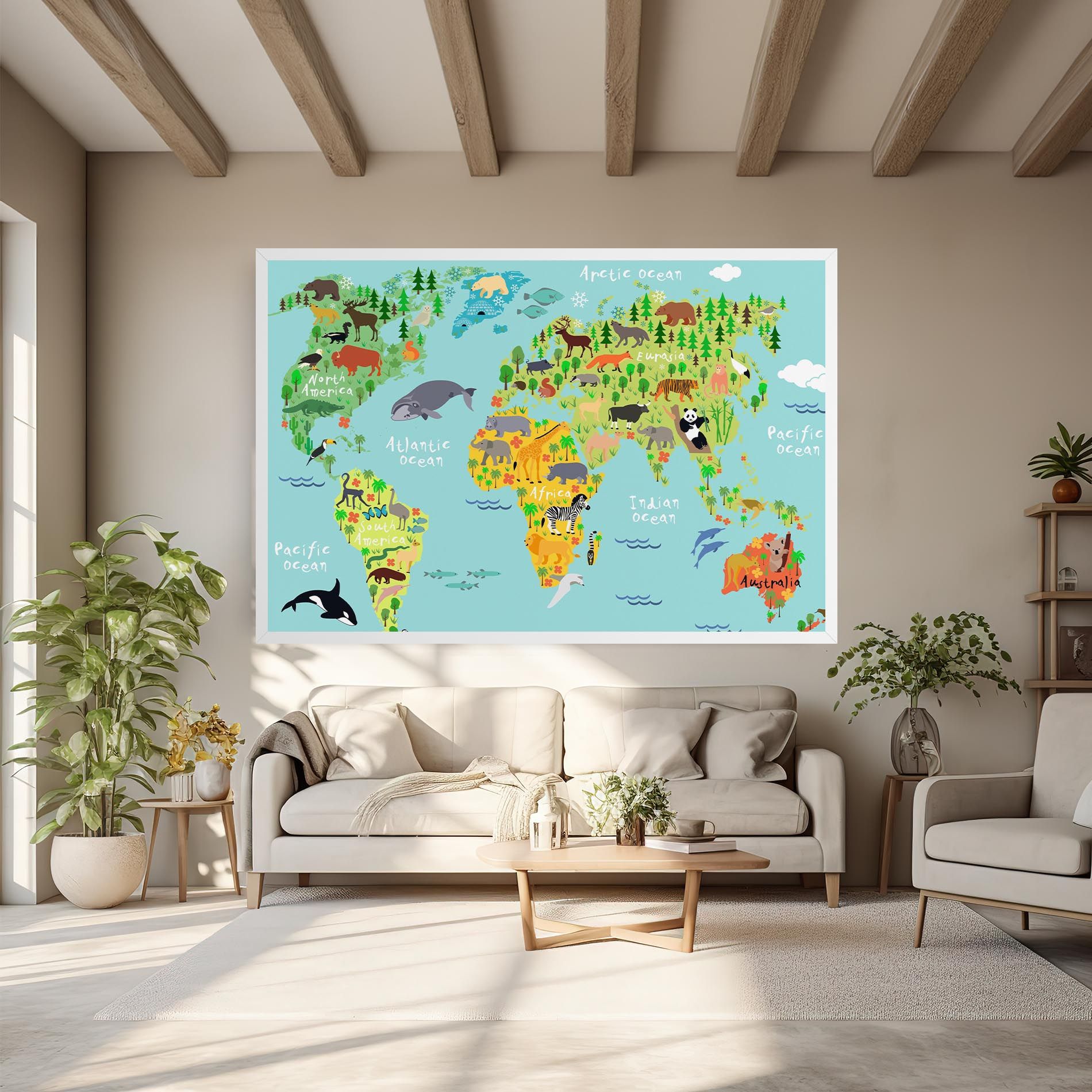 Animal World Map mockup 6