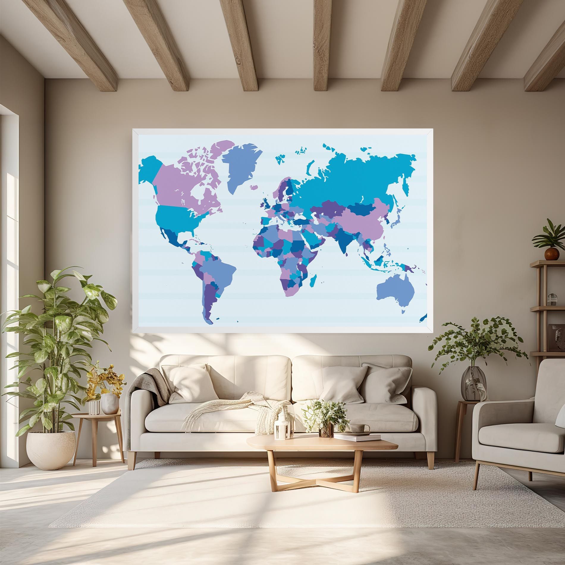 Blue Purple Map mockup 6