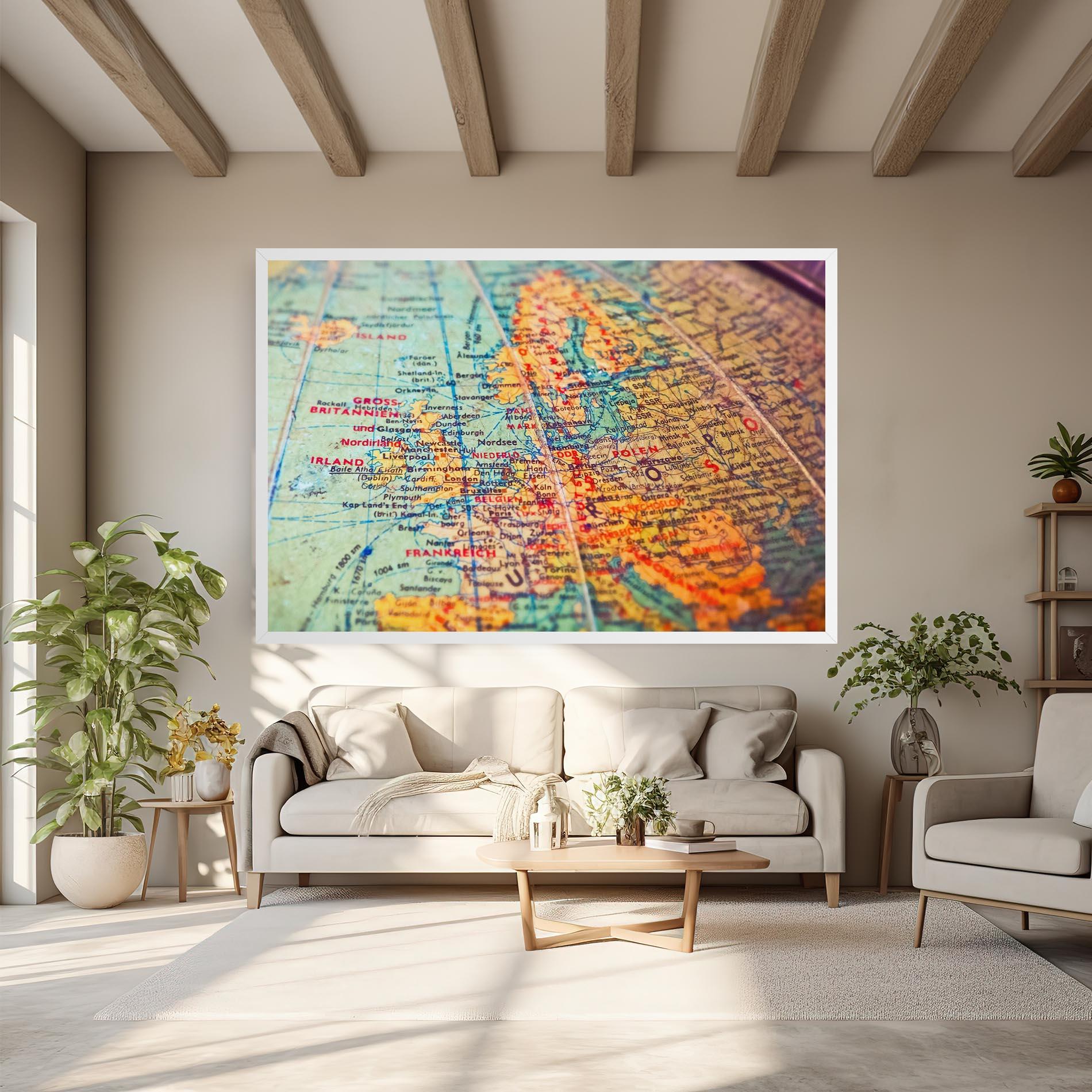 Vászonkép Globe mockup 6