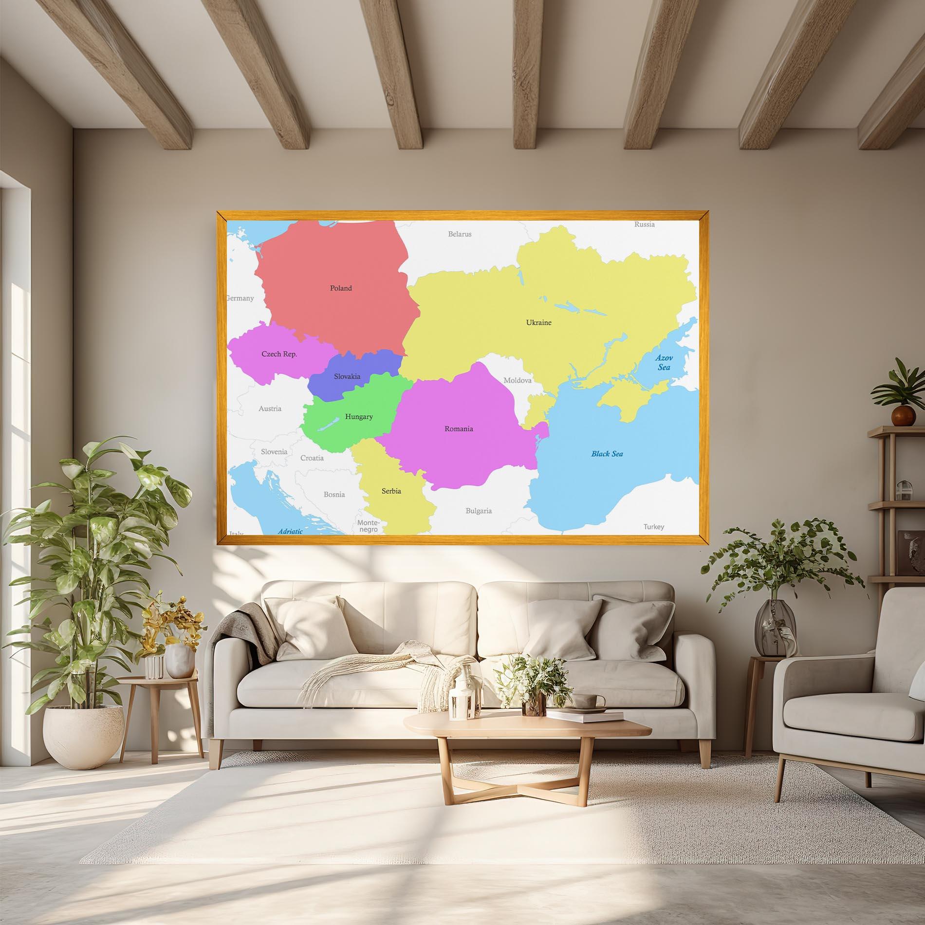 Vászonkép Black Sea mockup 6