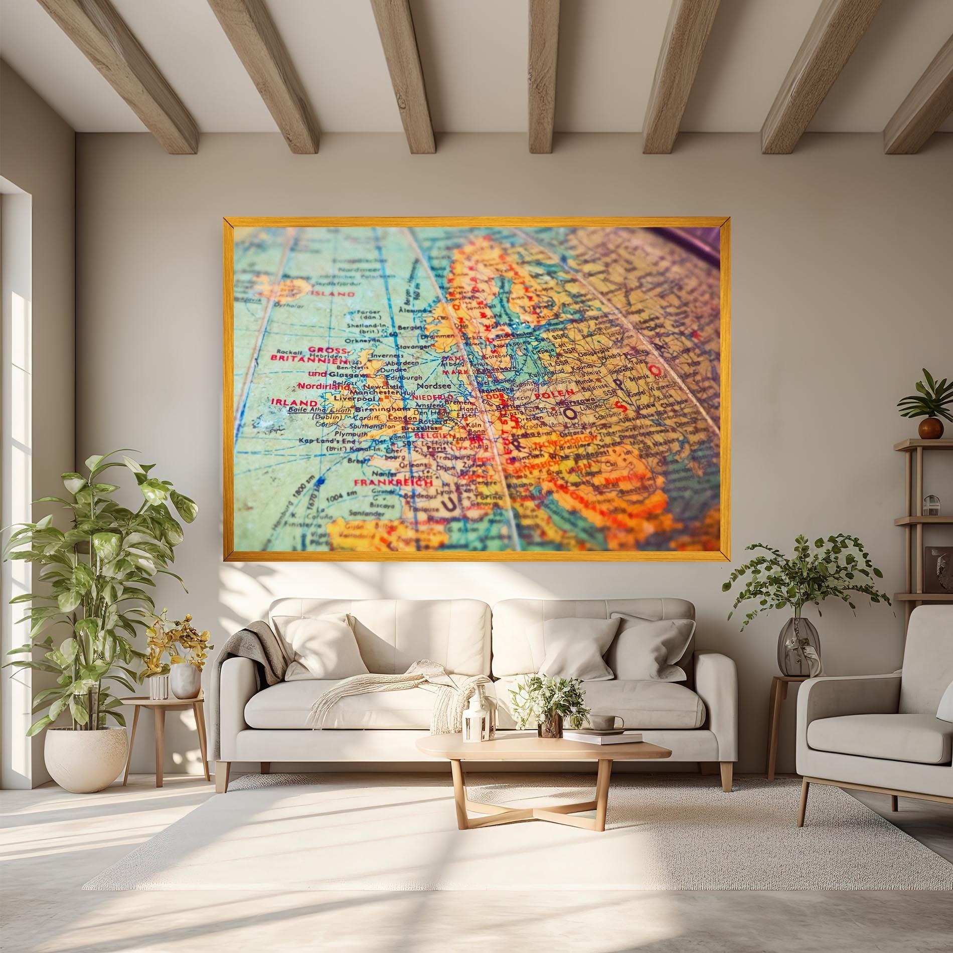 Vászonkép Globe mockup 6