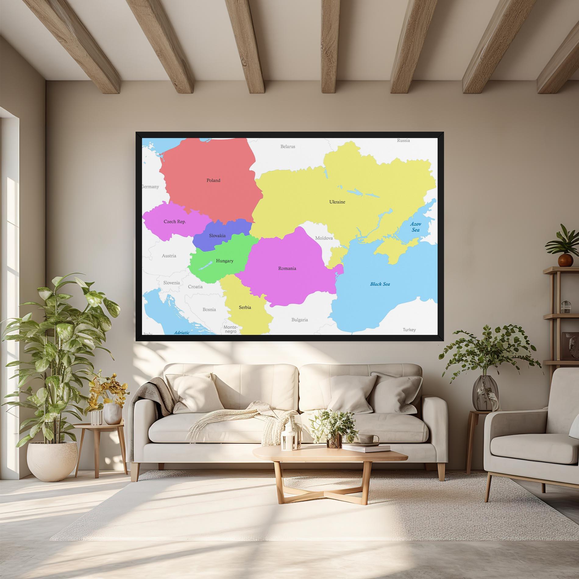 Vászonkép Black Sea mockup 6