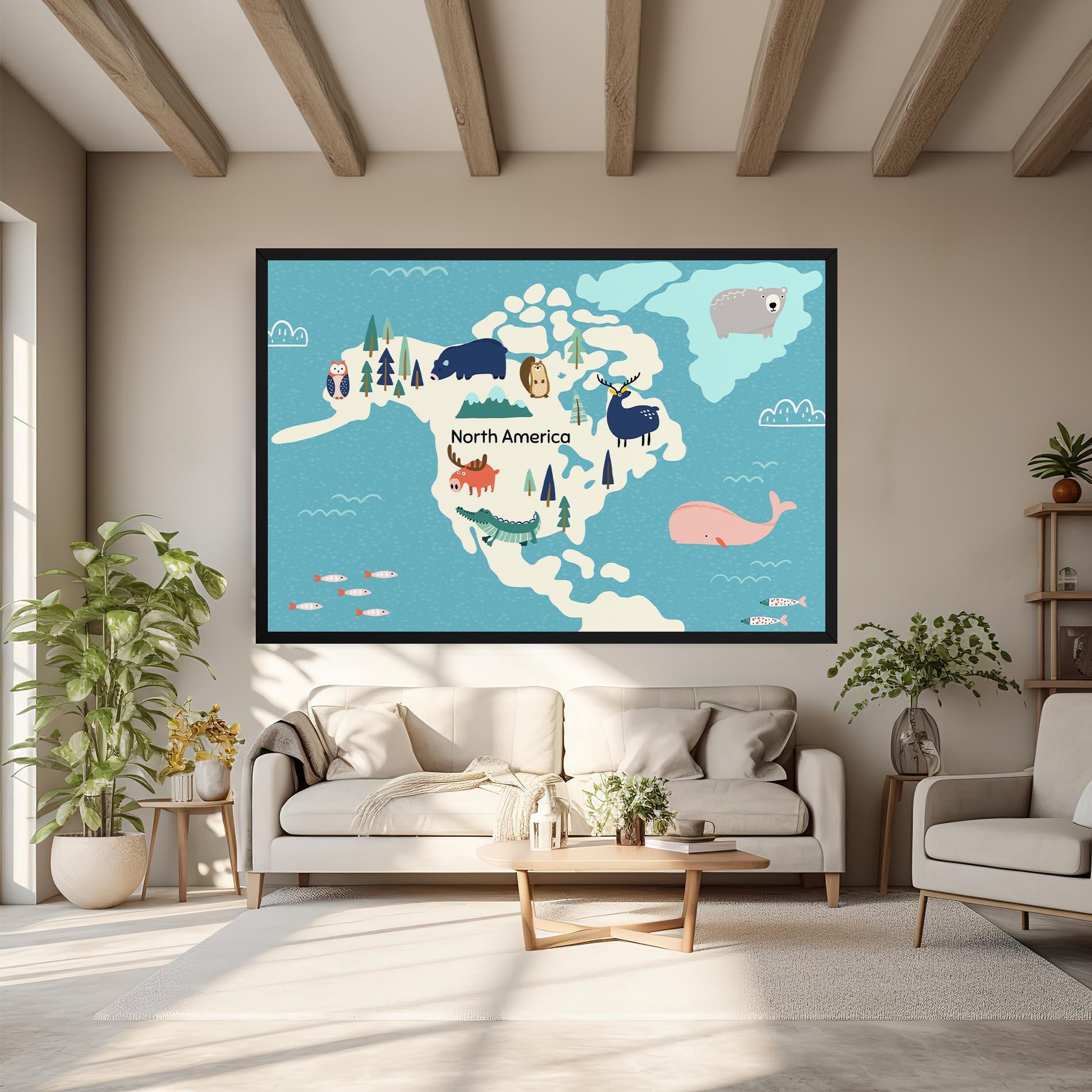 Vászonkép North America mockup 6