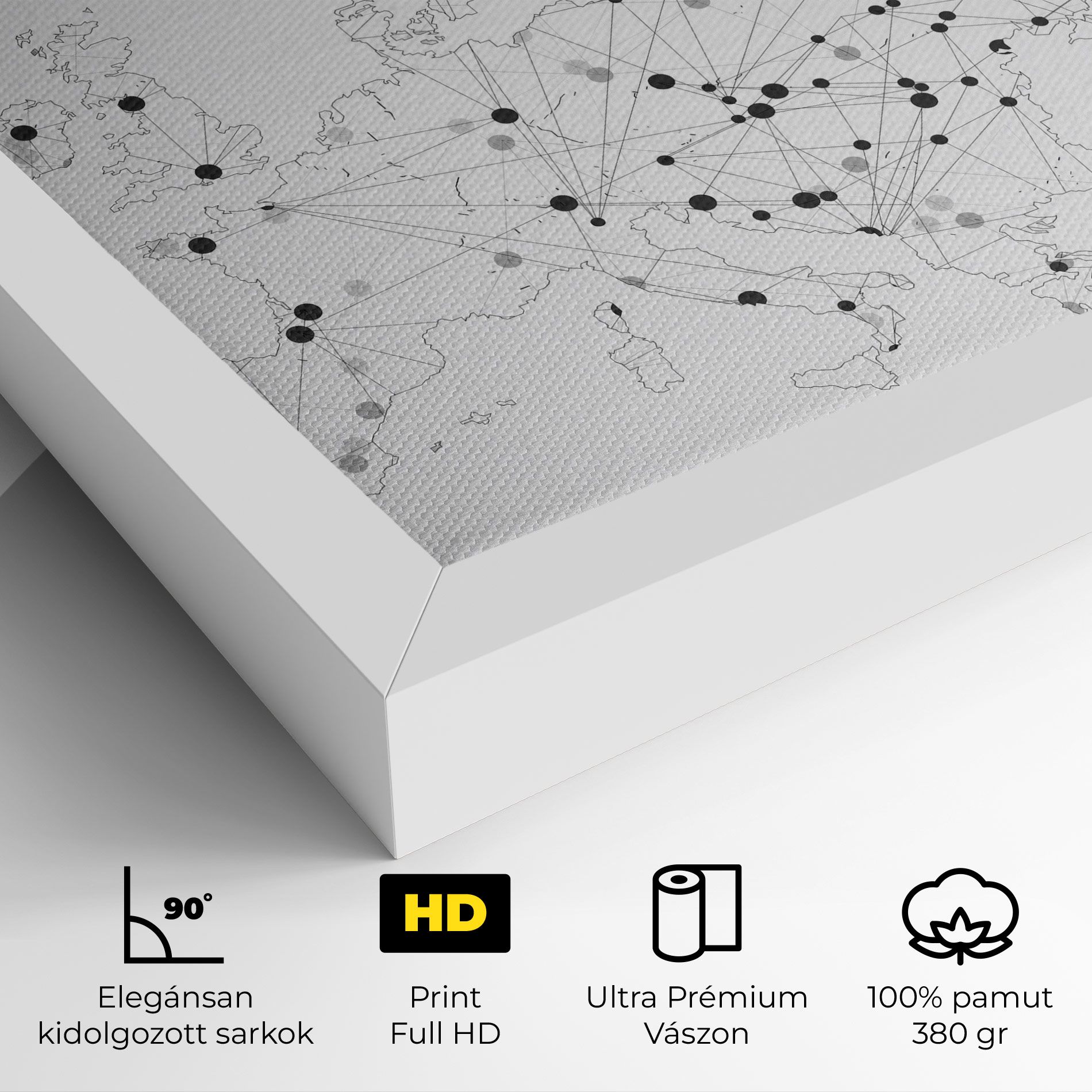 Europe Line Map mockup 4