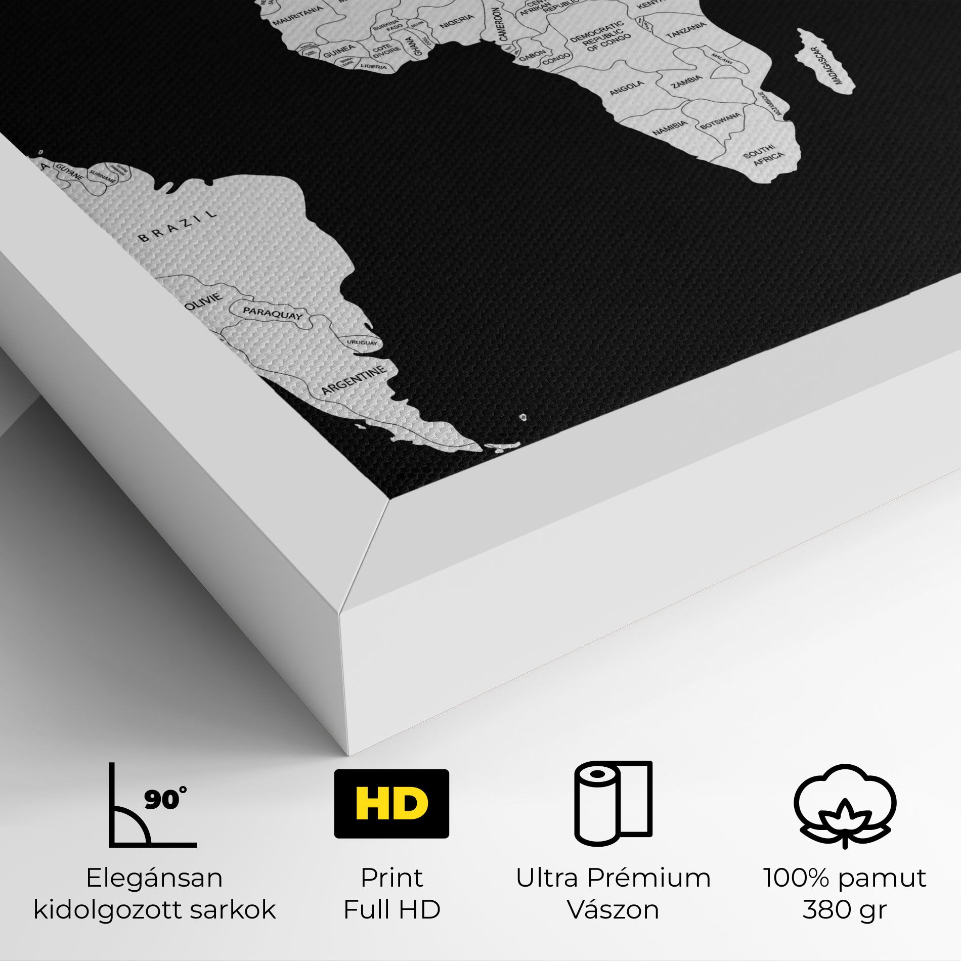 White World Map mockup 4