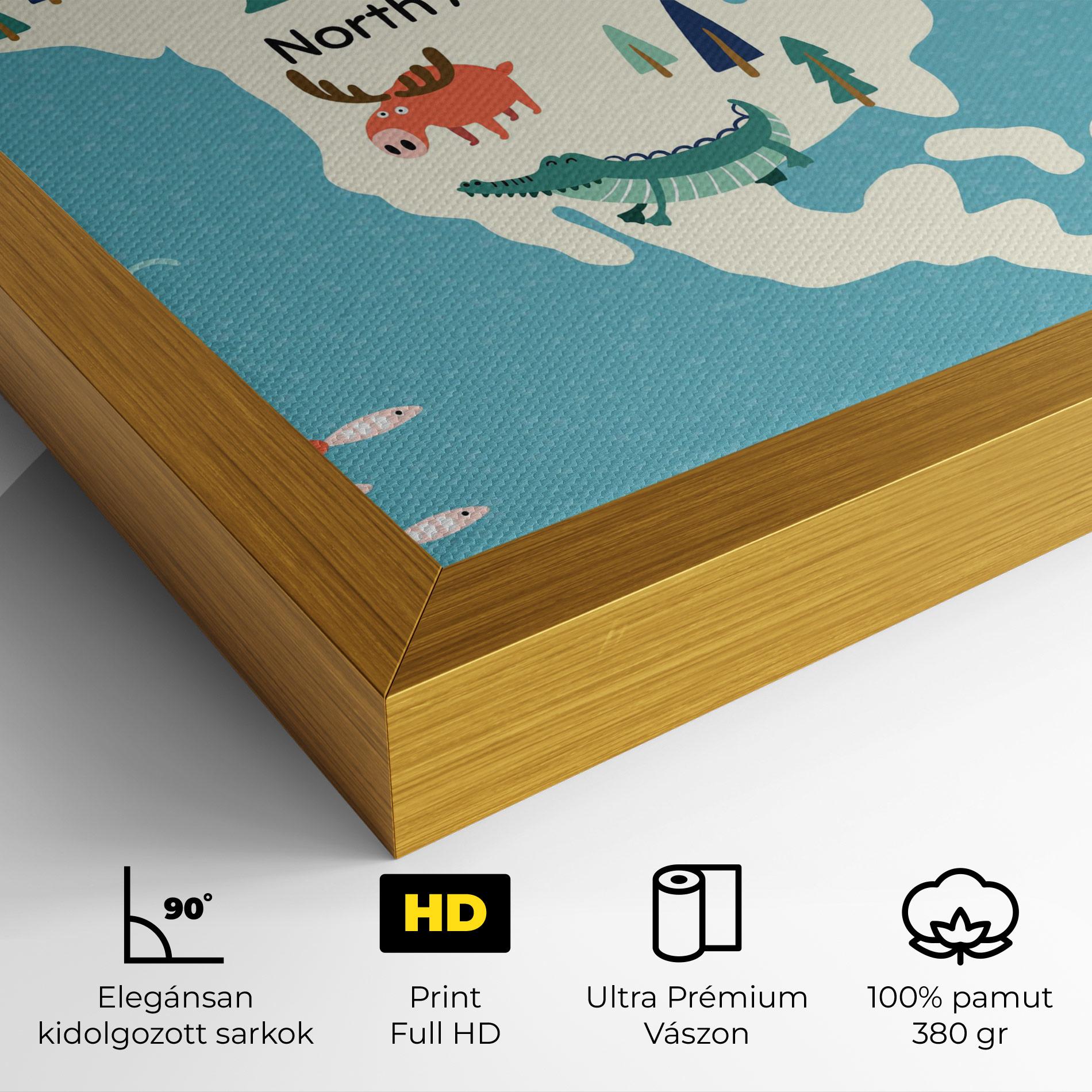 Vászonkép North America mockup 4