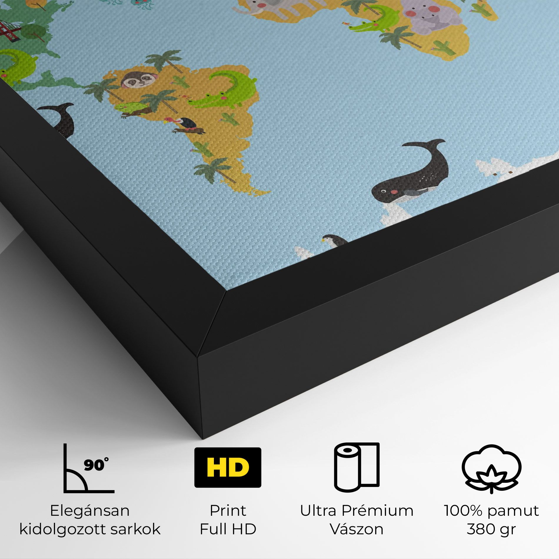 Animals Cute Map mockup 4