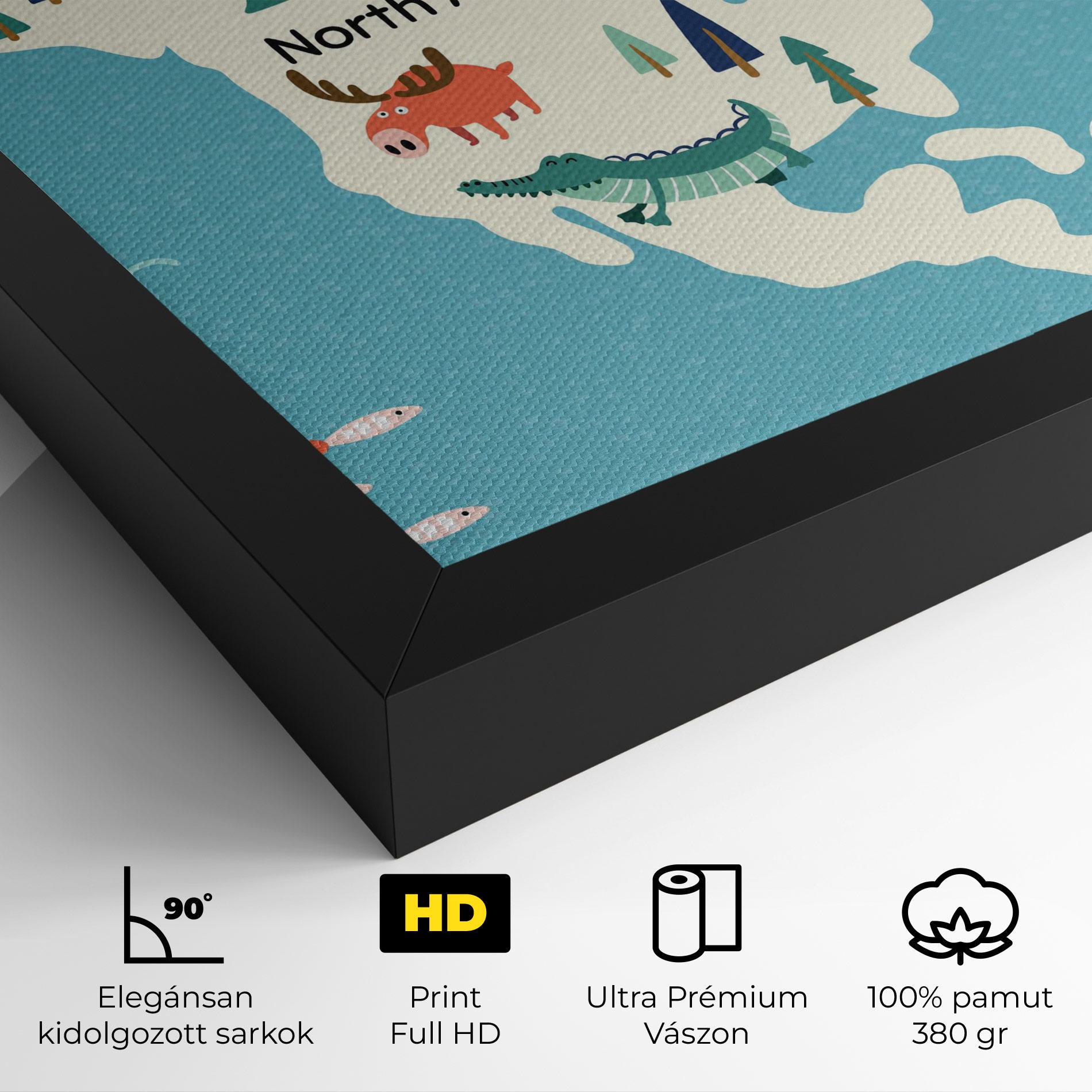 Vászonkép North America mockup 4