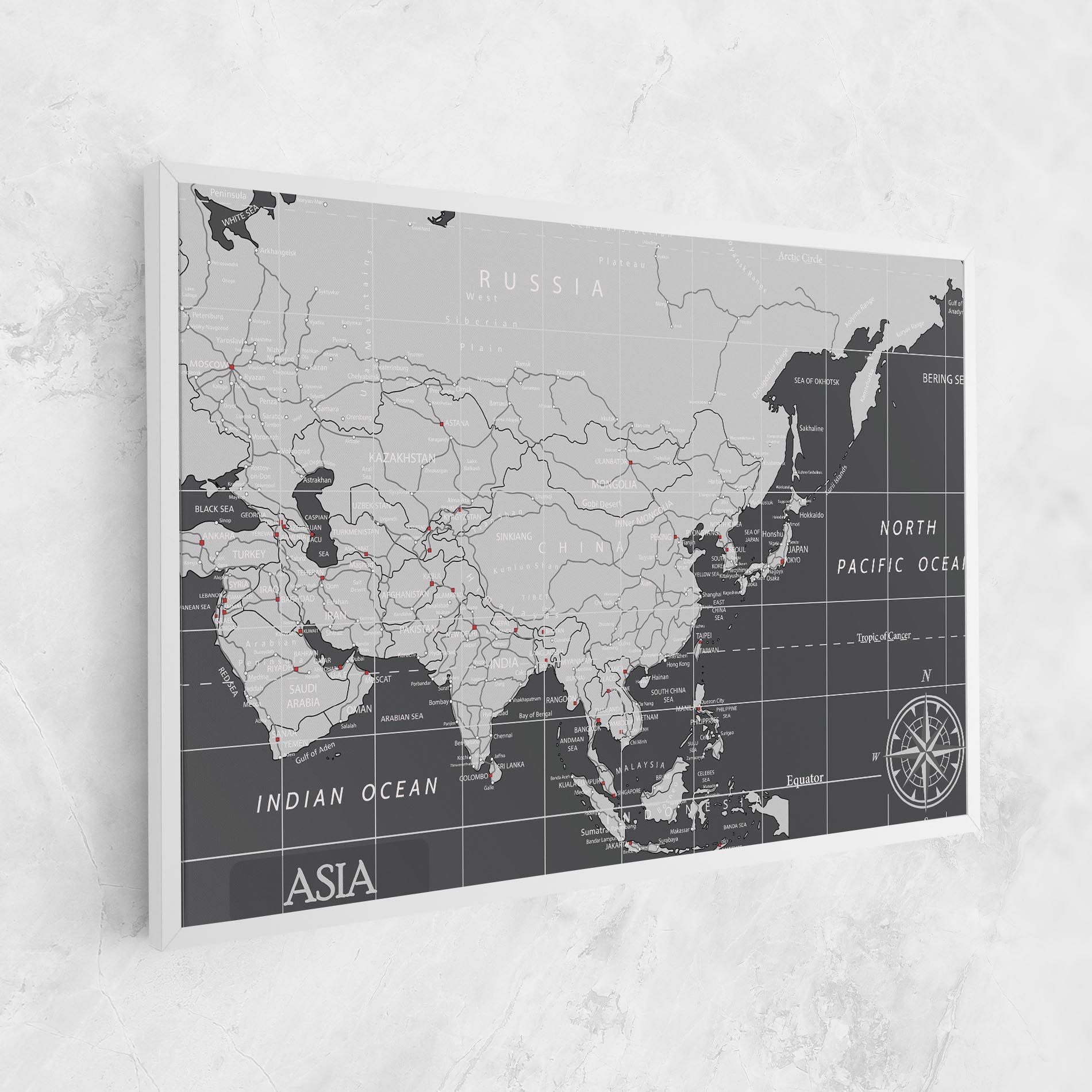 Asia Minimal Map mockup 1