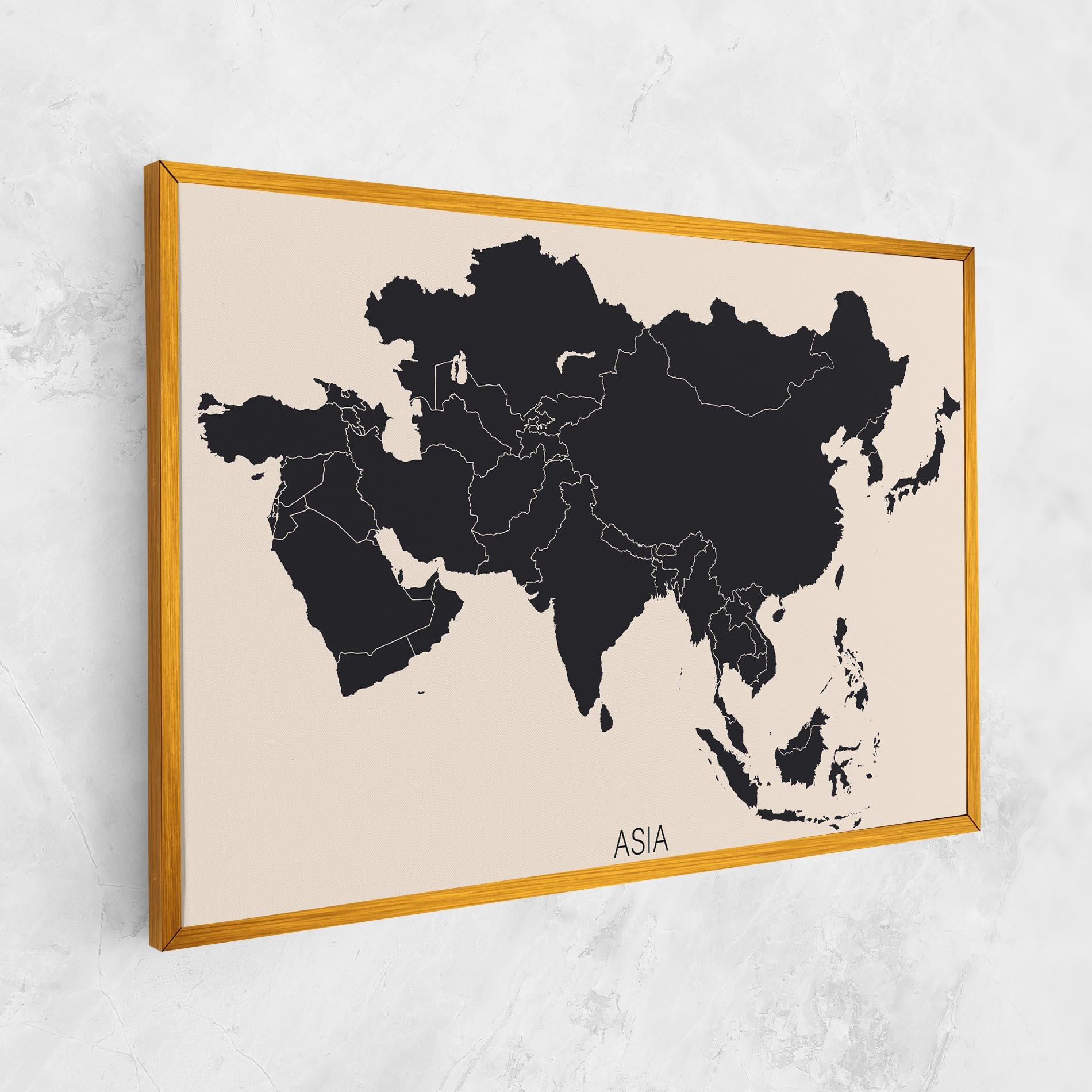 Vászonkép Asia Continent mockup 1