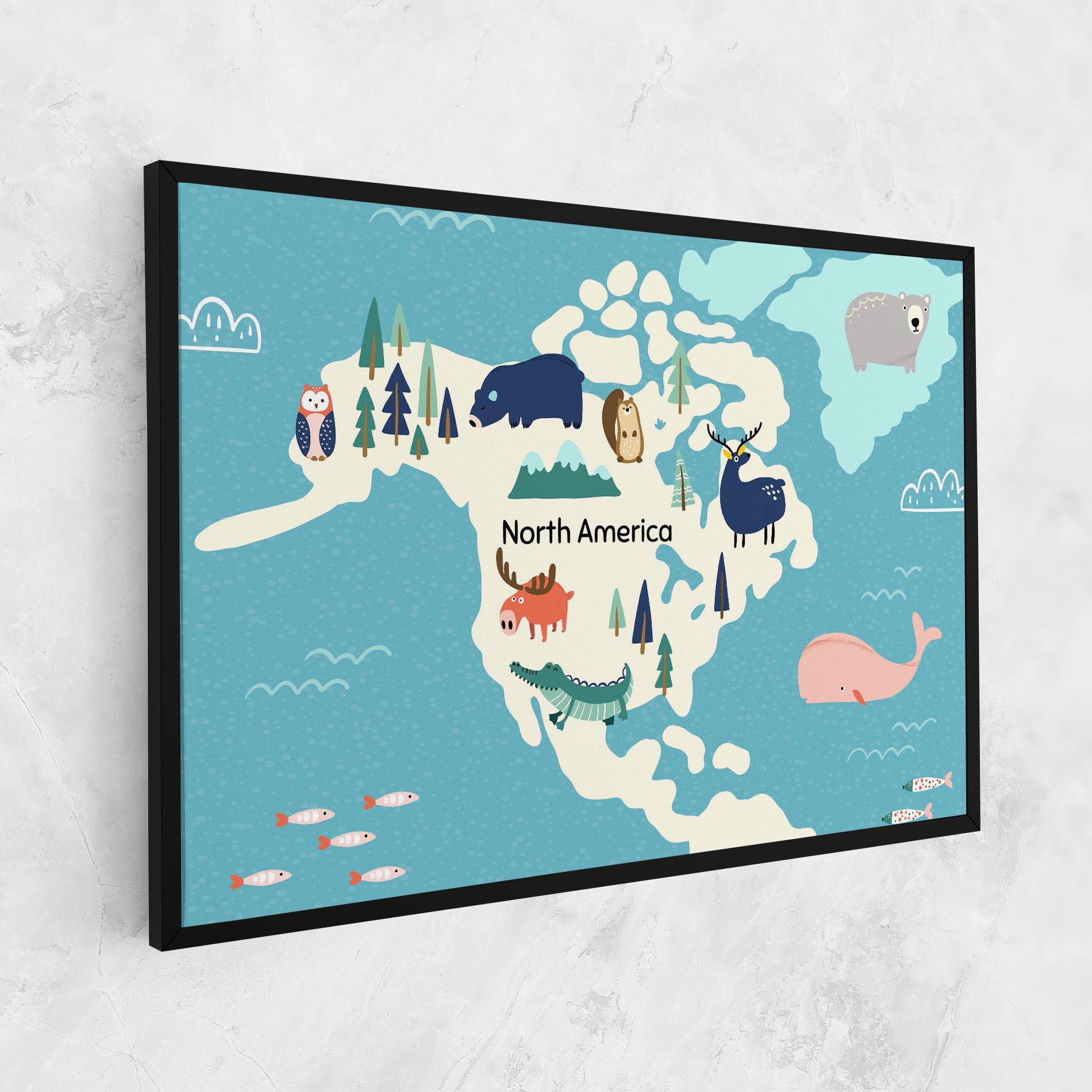 Vászonkép North America mockup 1