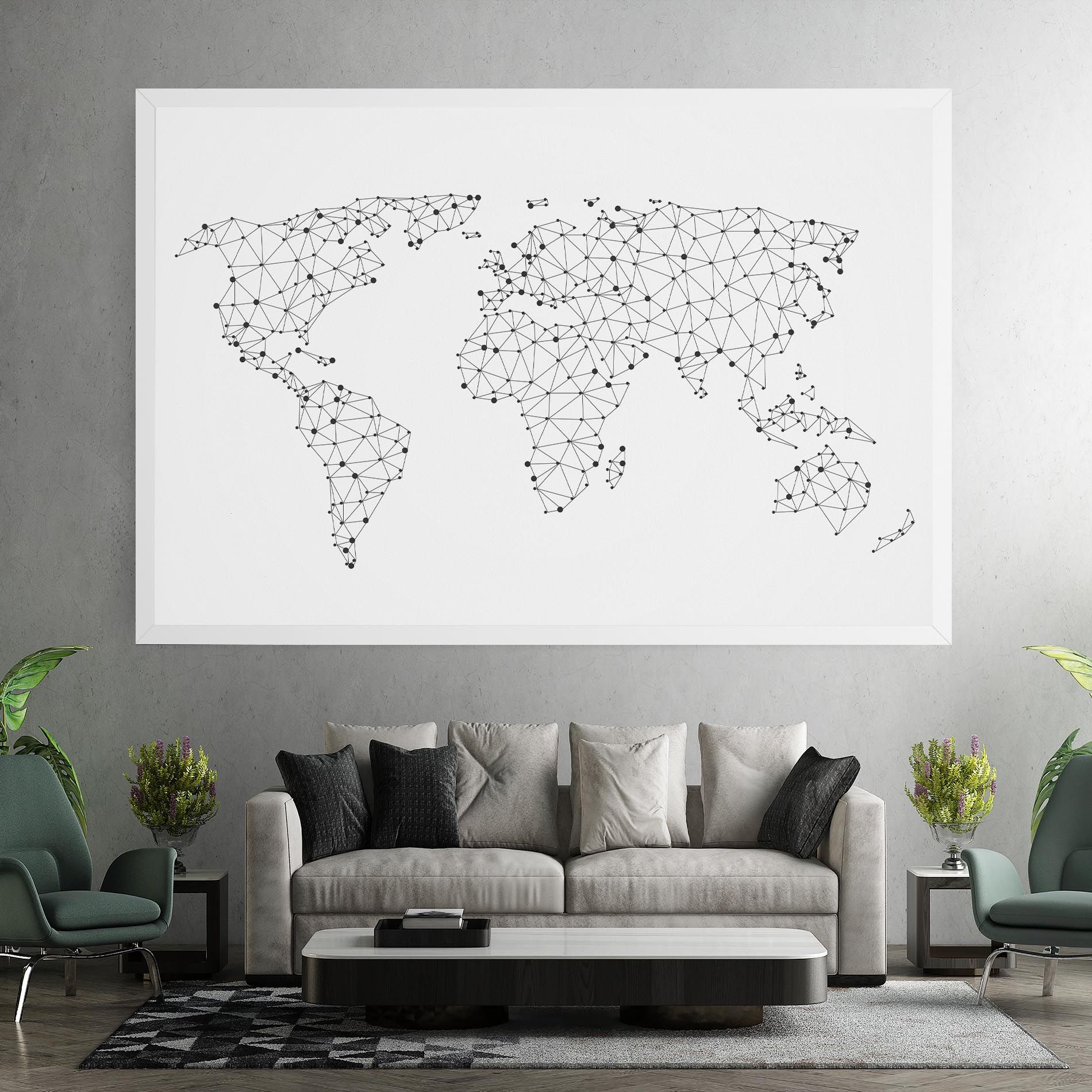 Black Map Line mockup 7