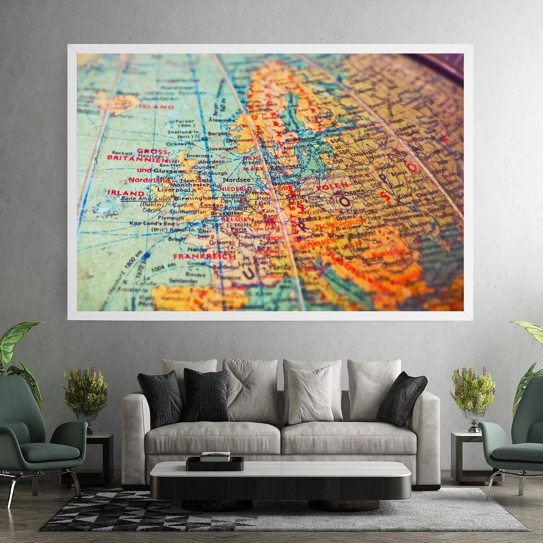 Vászonkép Globe mockup 7