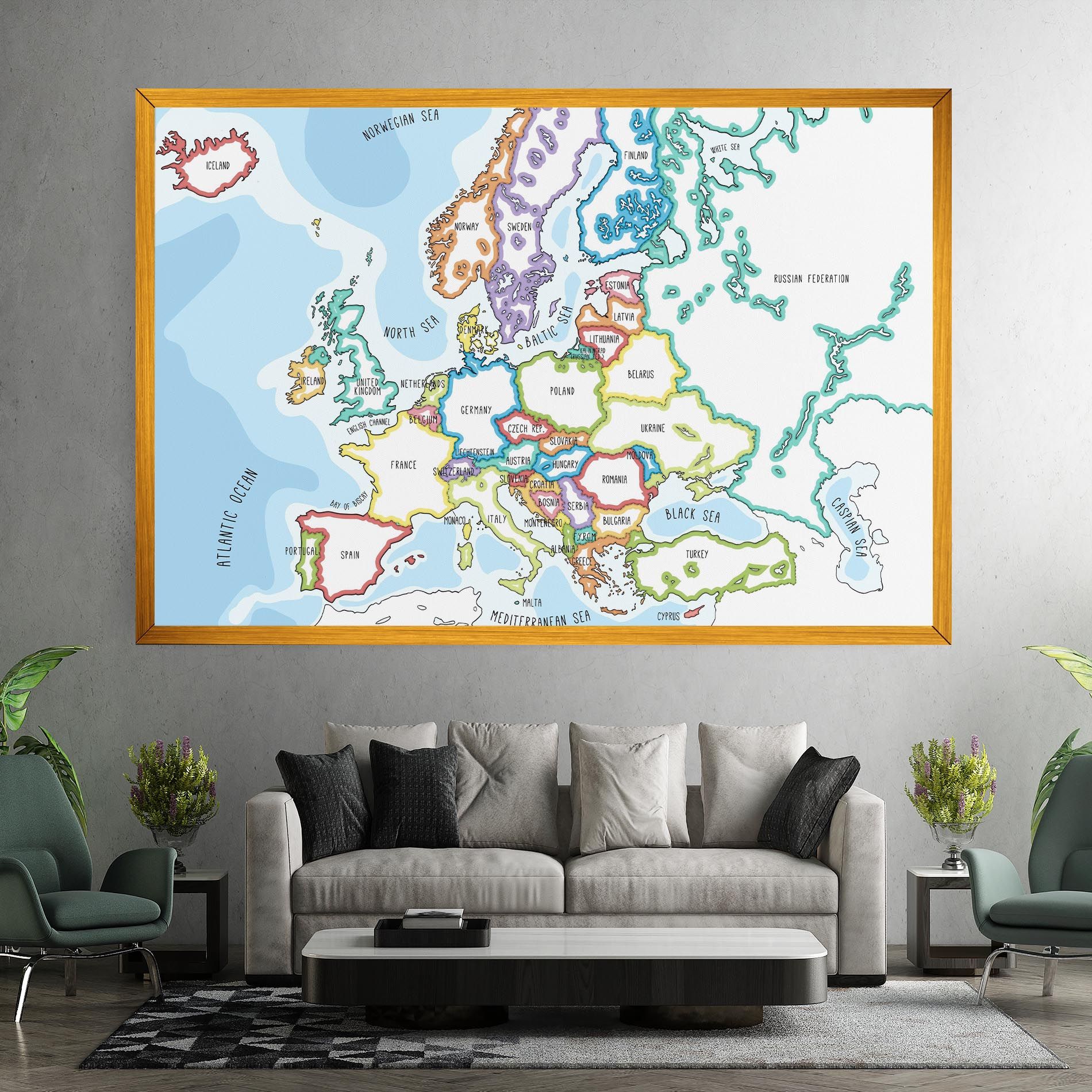 Europe Map mockup 7