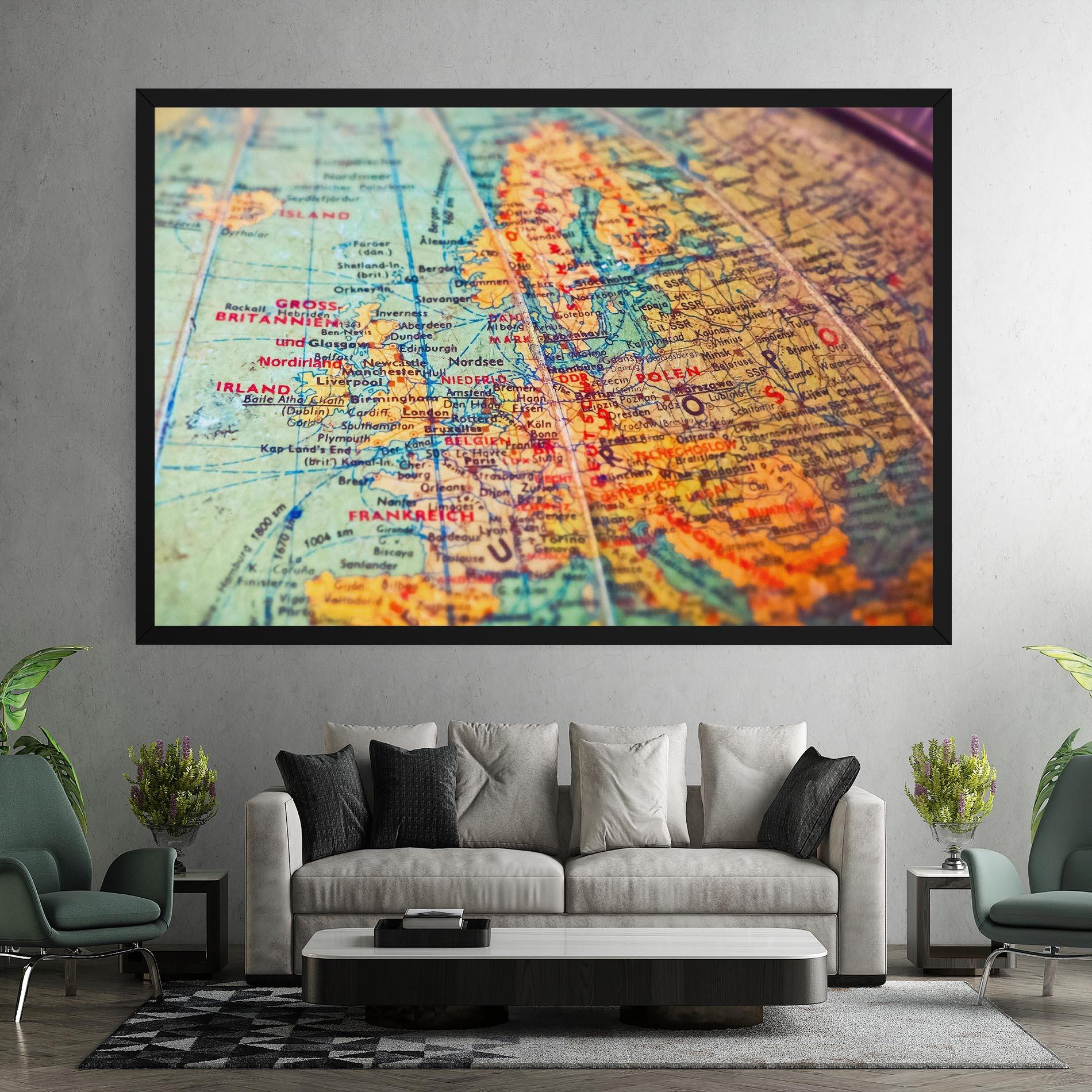 Vászonkép Globe mockup 7