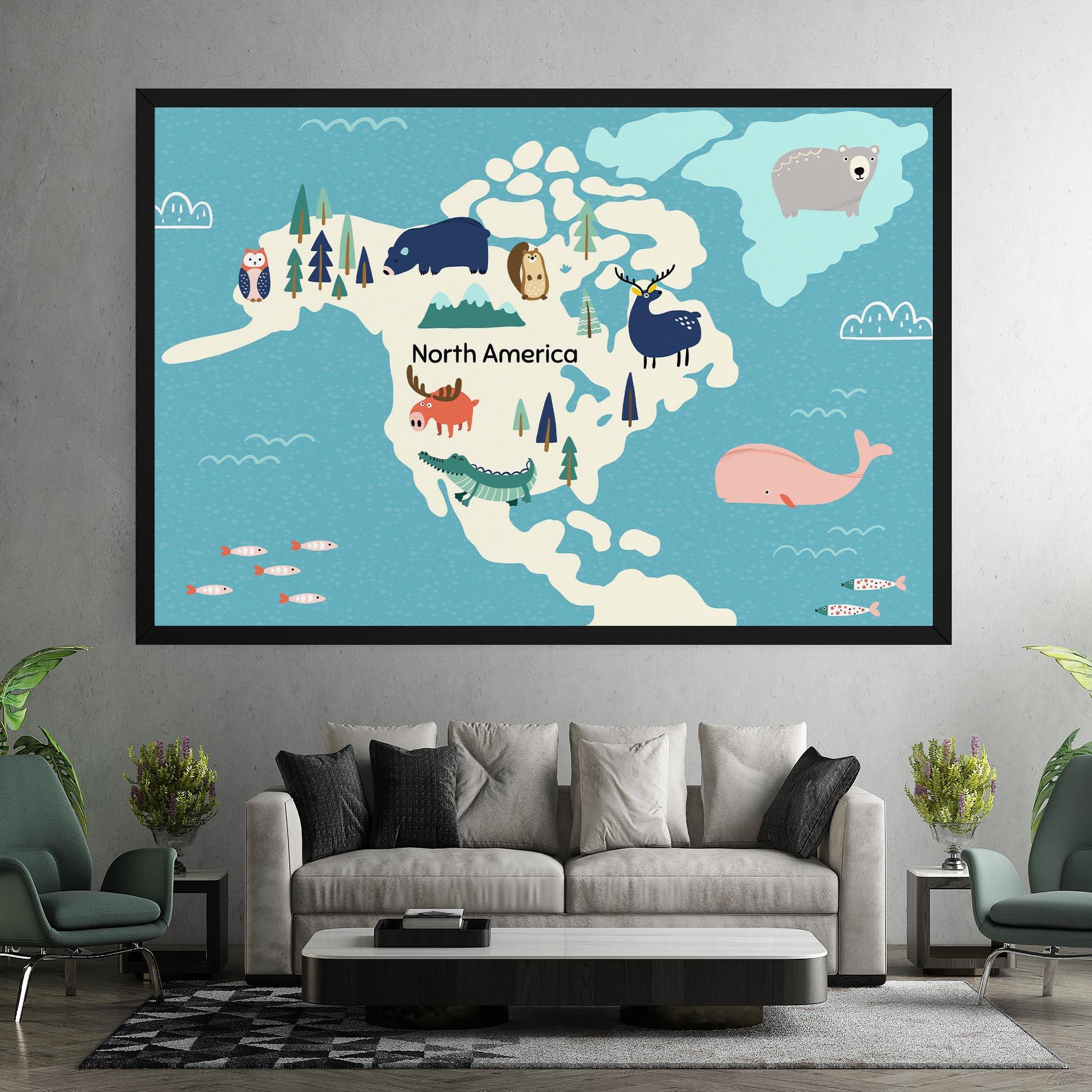 Vászonkép North America mockup 7